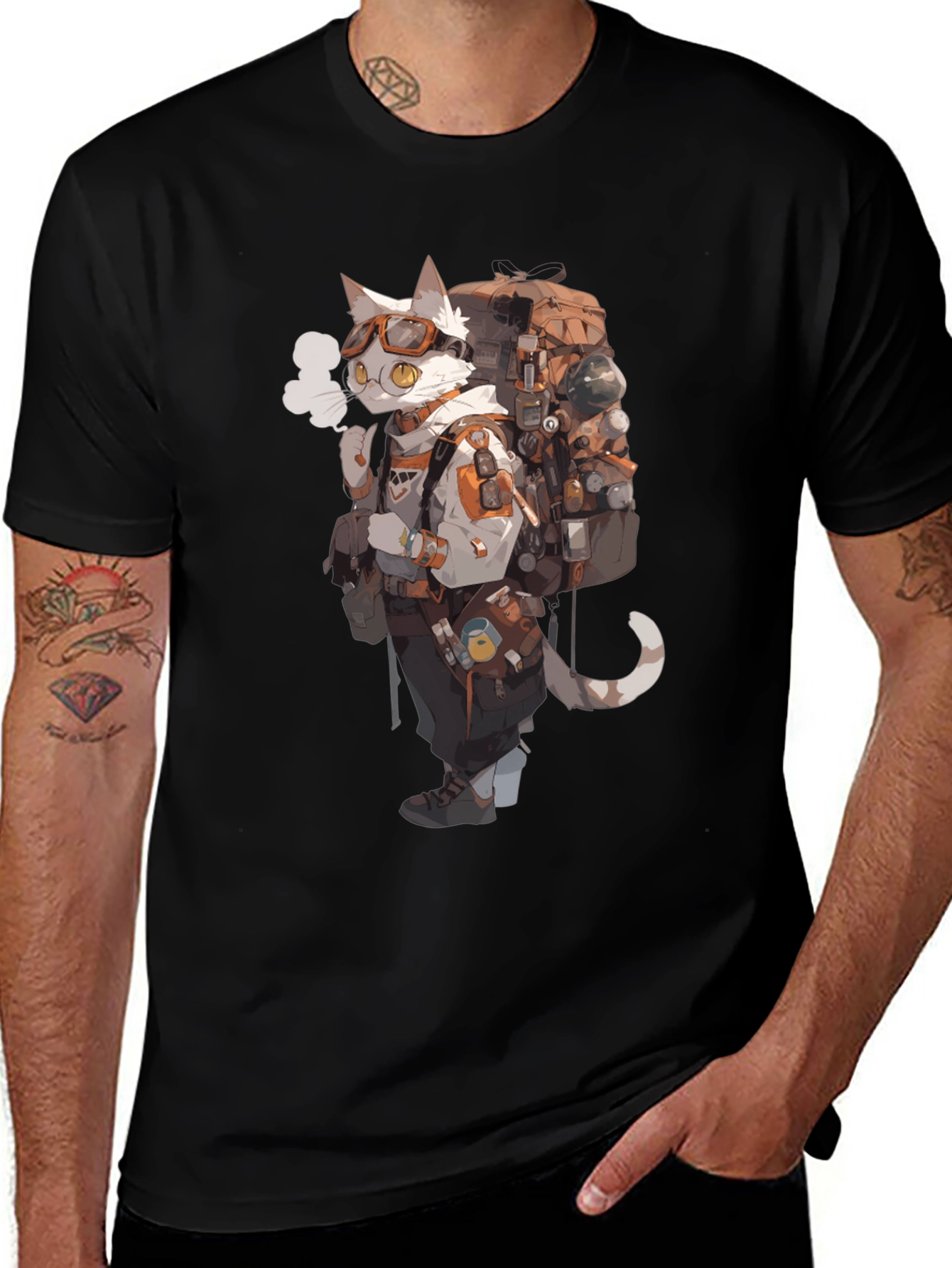 Adventurer Cat Graphic Tee