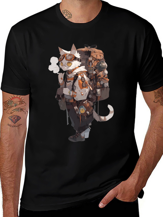 Adventurer Cat Graphic Tee