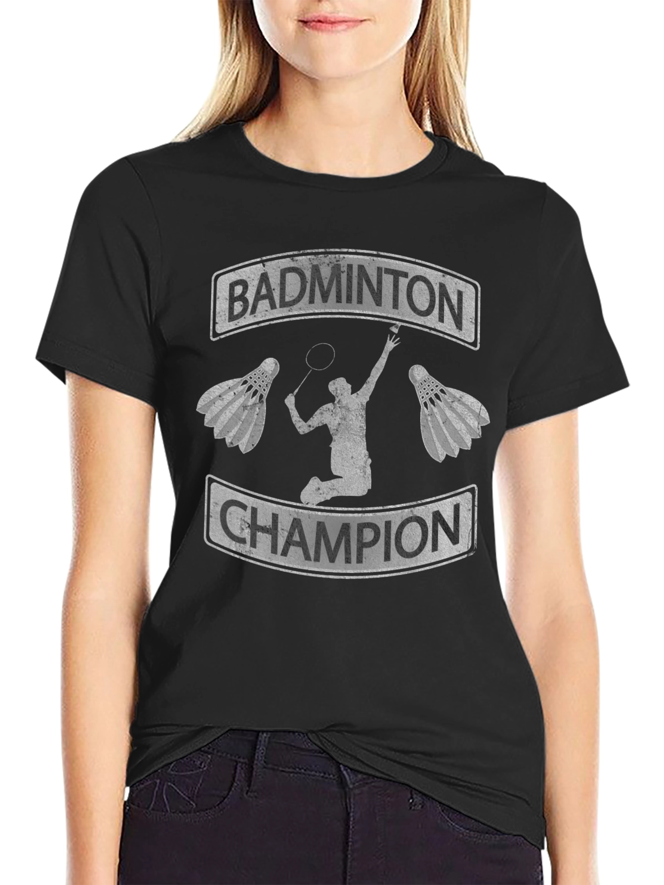 Badminton Champion Graphic Tee