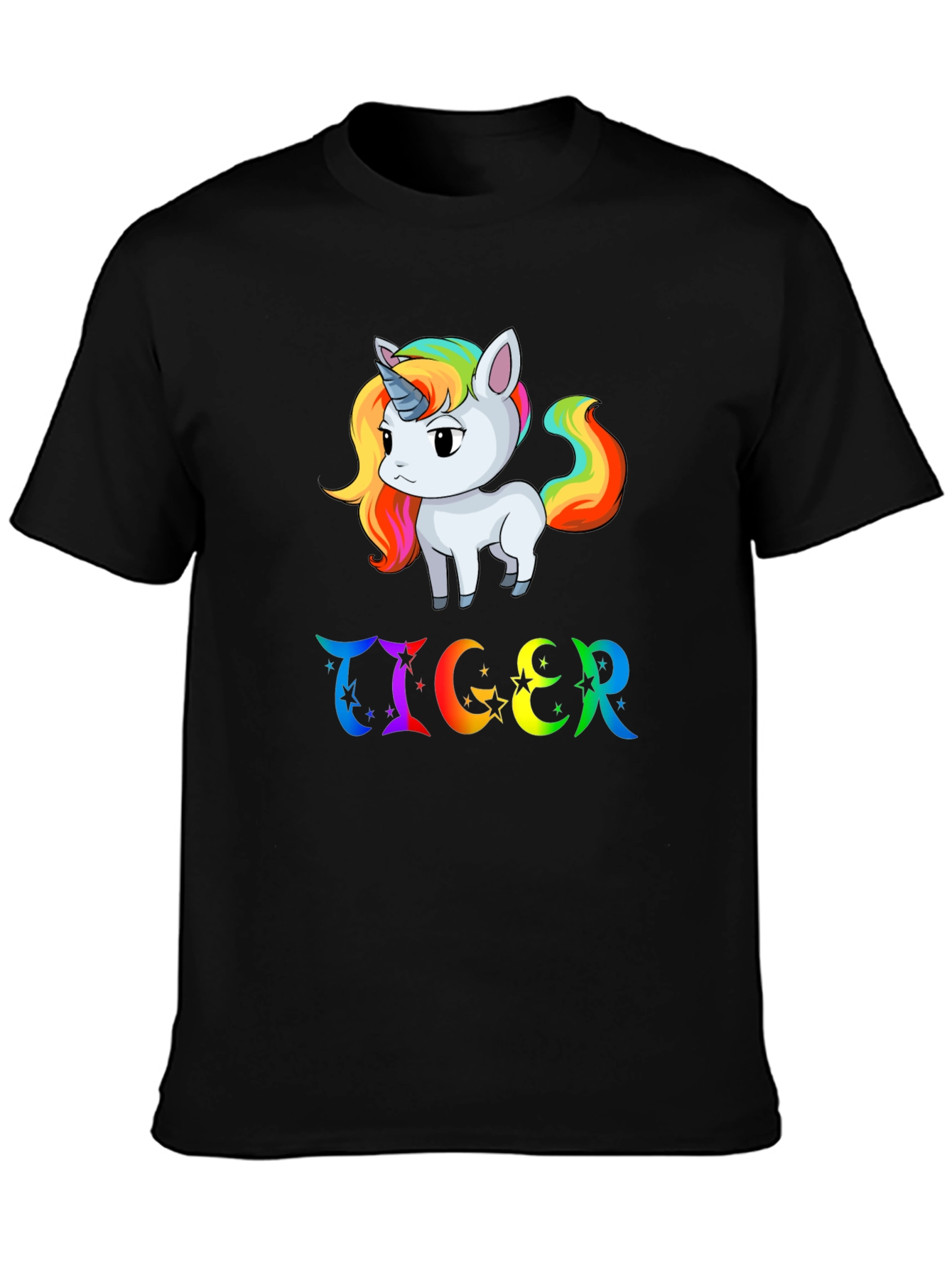 Rainbow Unicorn & TIGER Graphic Tee