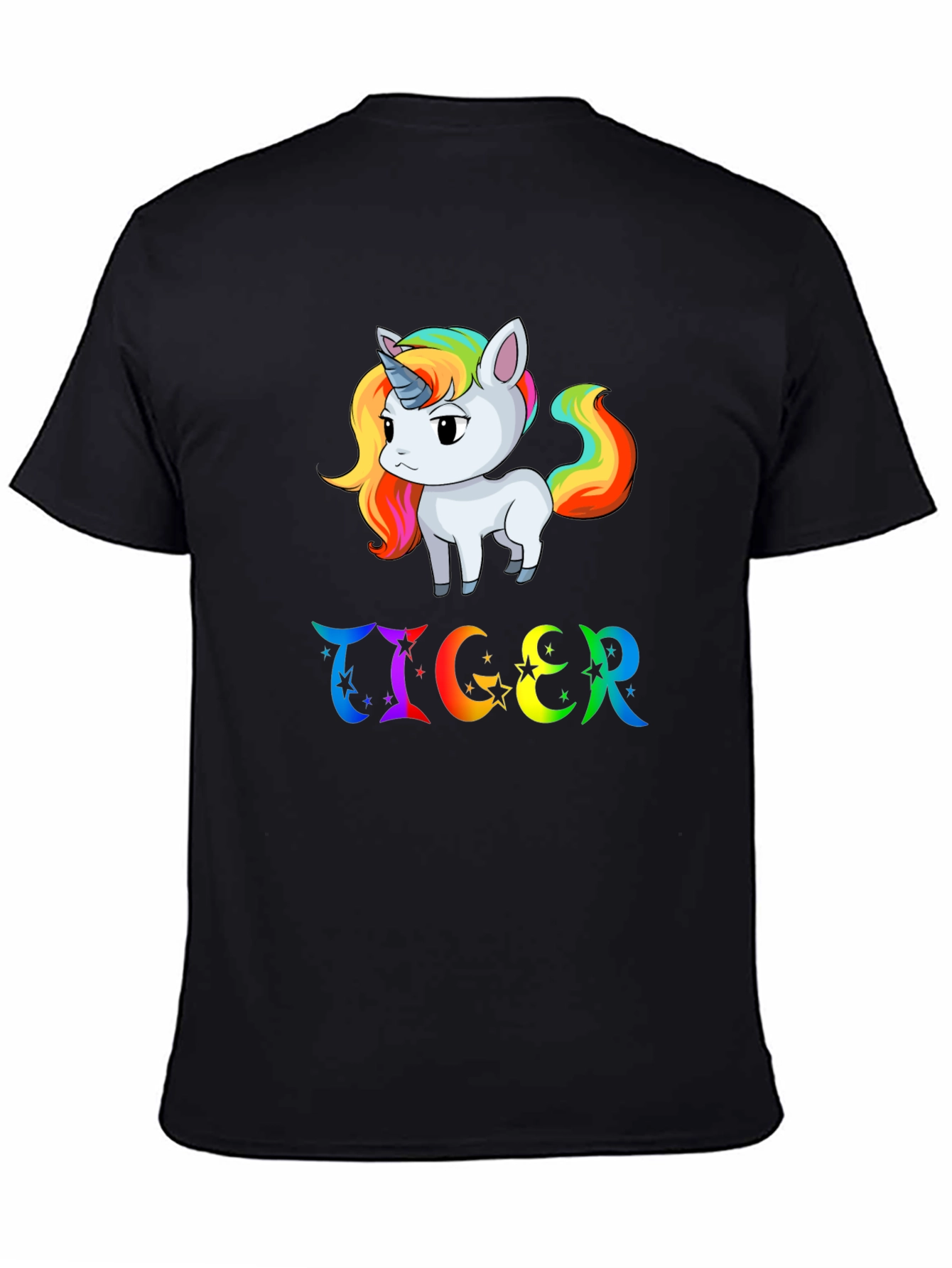 Rainbow Unicorn & TIGER Graphic Tee