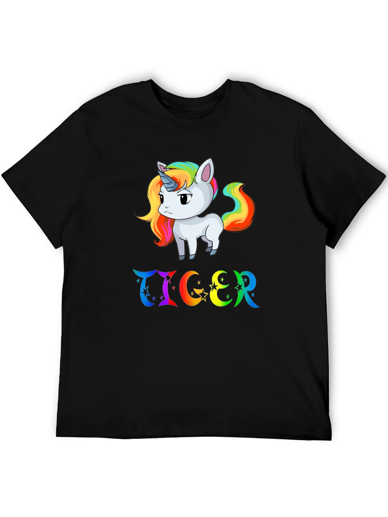 Rainbow Unicorn & TIGER Graphic Tee