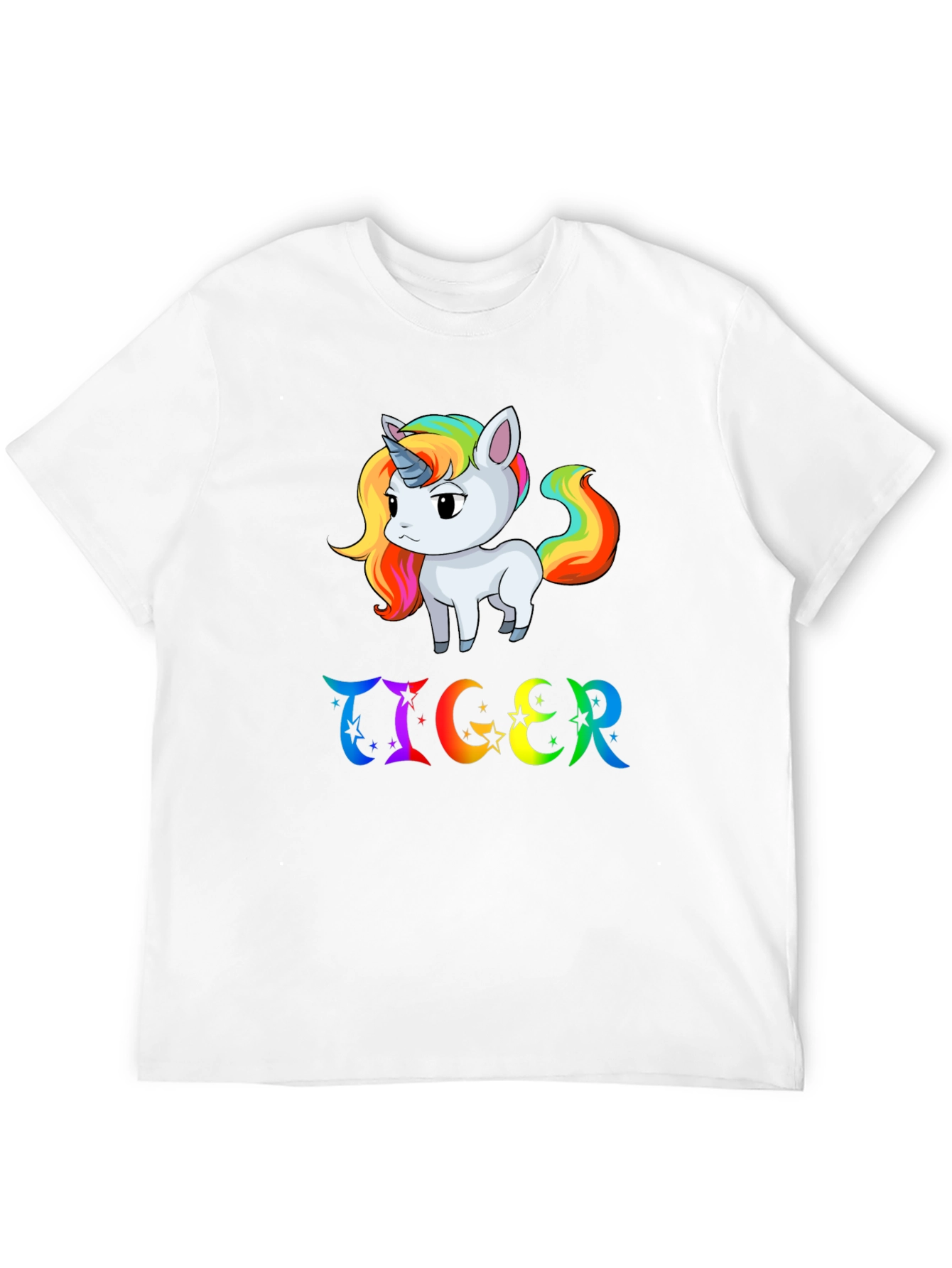 Rainbow Unicorn & TIGER Graphic Tee