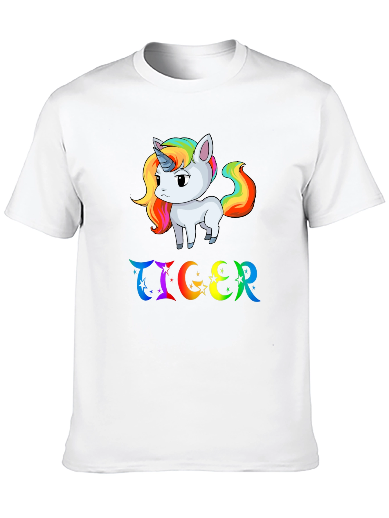 Rainbow Unicorn & TIGER Graphic Tee