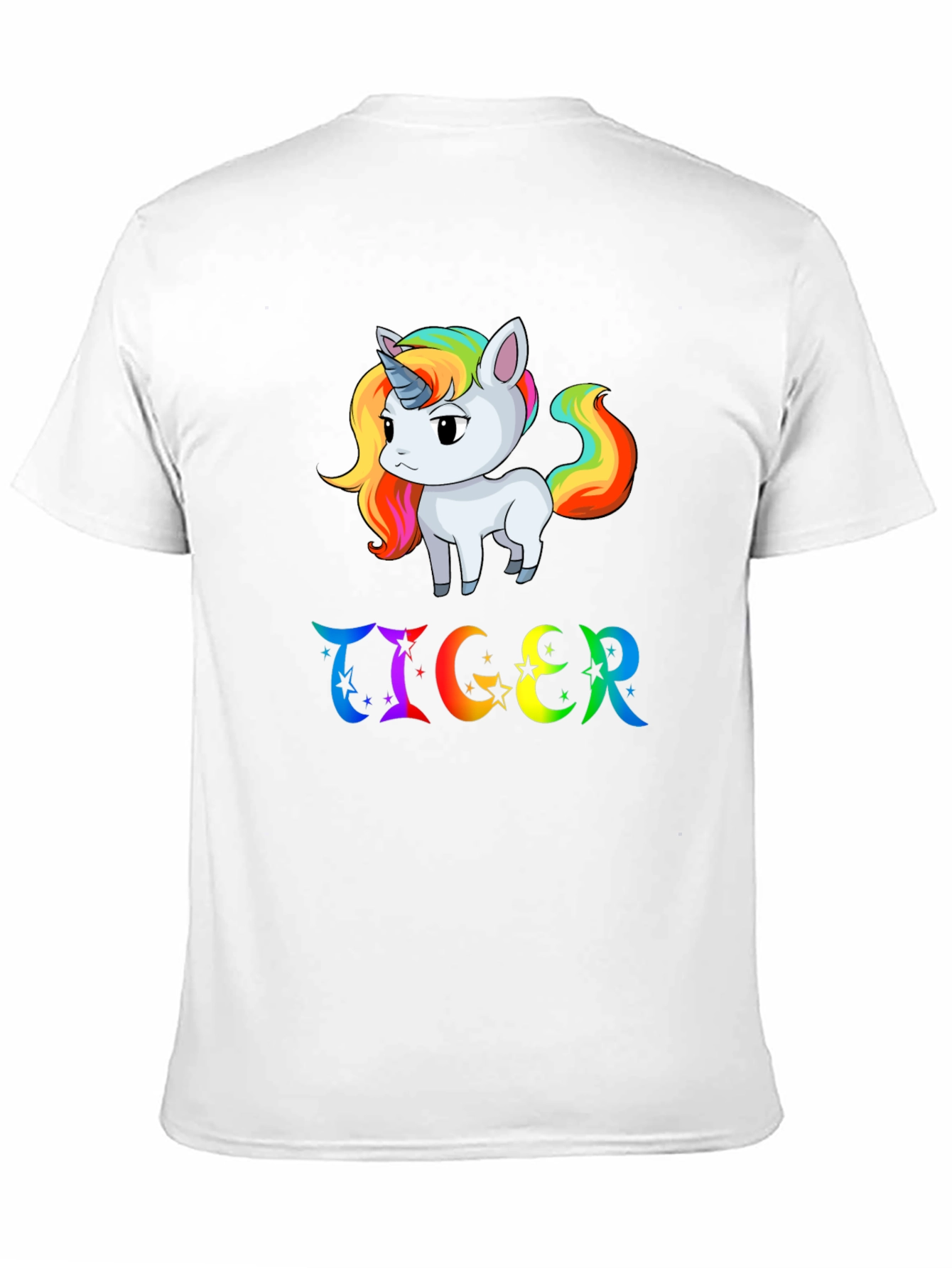 Rainbow Unicorn & TIGER Graphic Tee