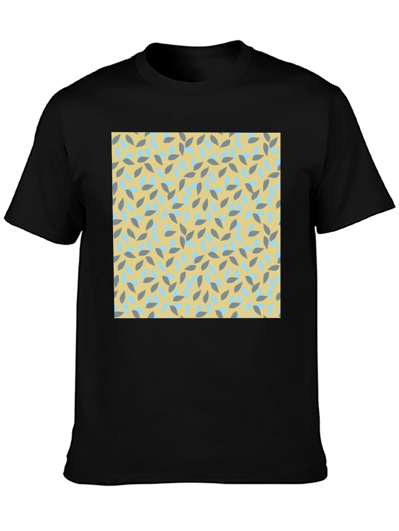 Patterned Crew Neck Tee