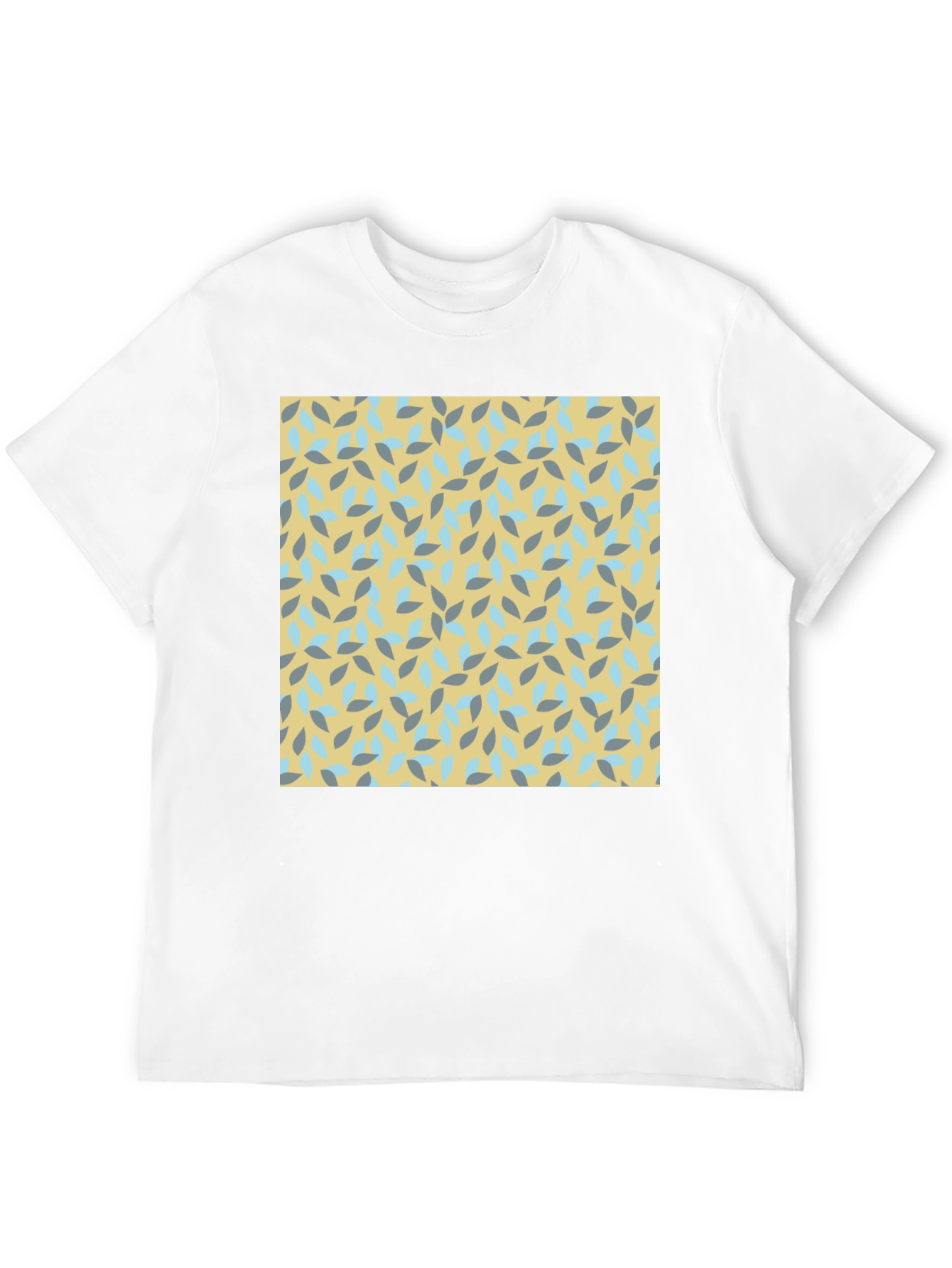 Patterned Crew Neck Tee