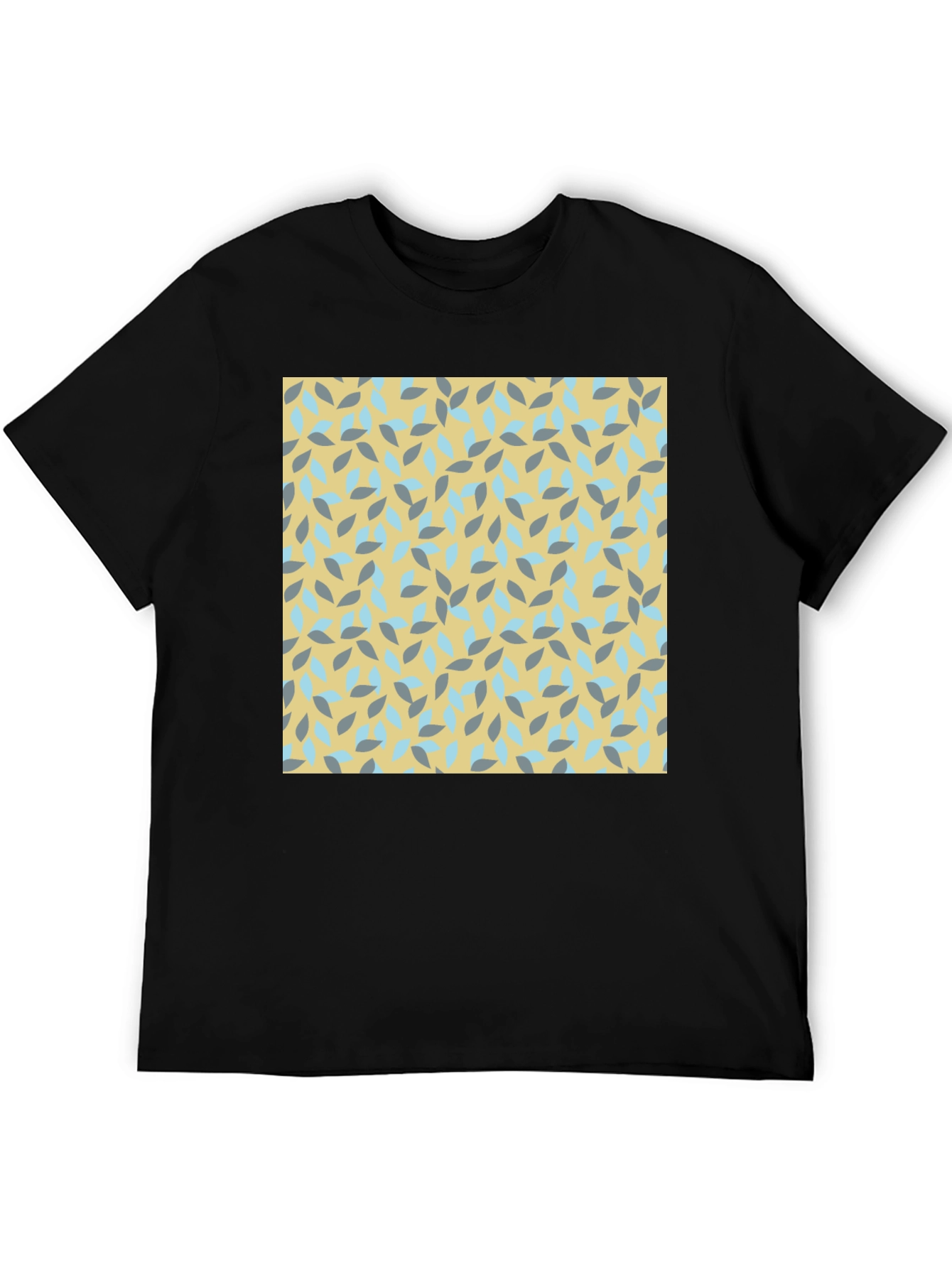 Patterned Crew Neck Tee