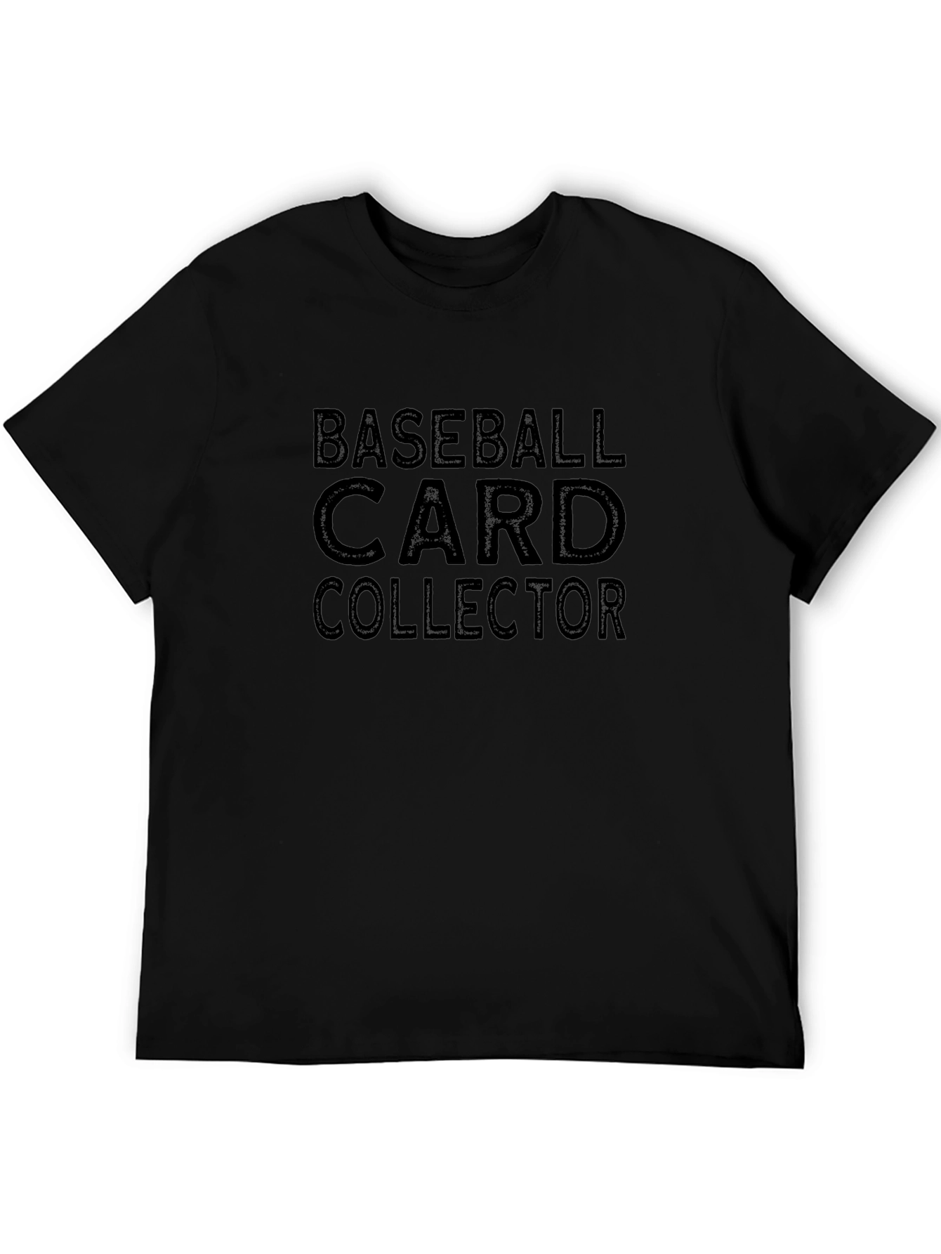 Baseball Card Collector Black T-Shirt