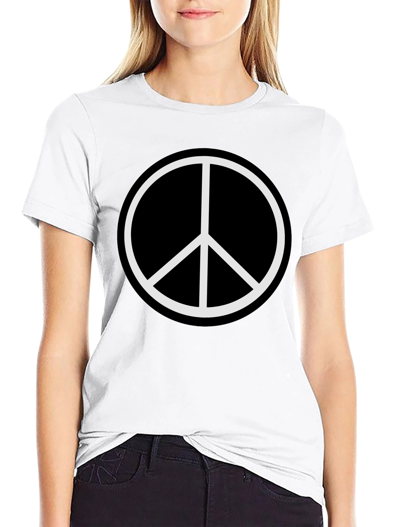 Peace Symbol Black T-Shirt - Unisex