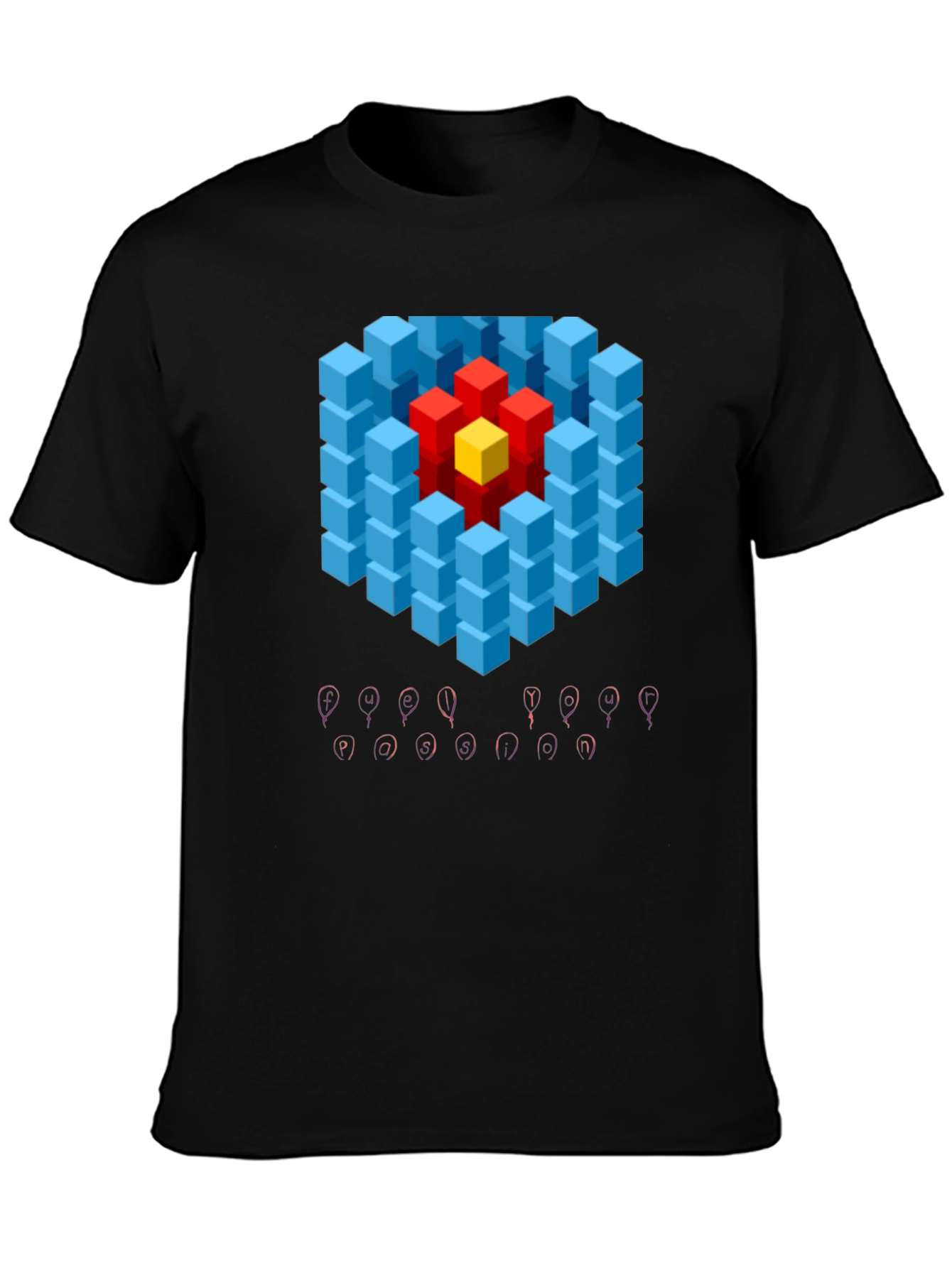 Geometric Illusion Graphic Tee - Modern Art T-Shirt