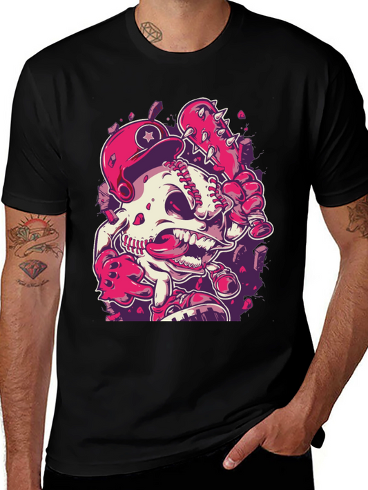 Baseball Skeleton Mario T-Shirt