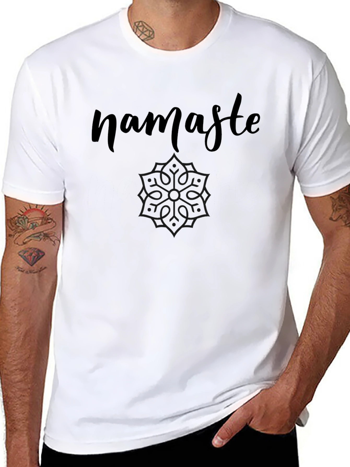 Namaste Graphic Tee - Relaxed Fit Cotton T-Shirt