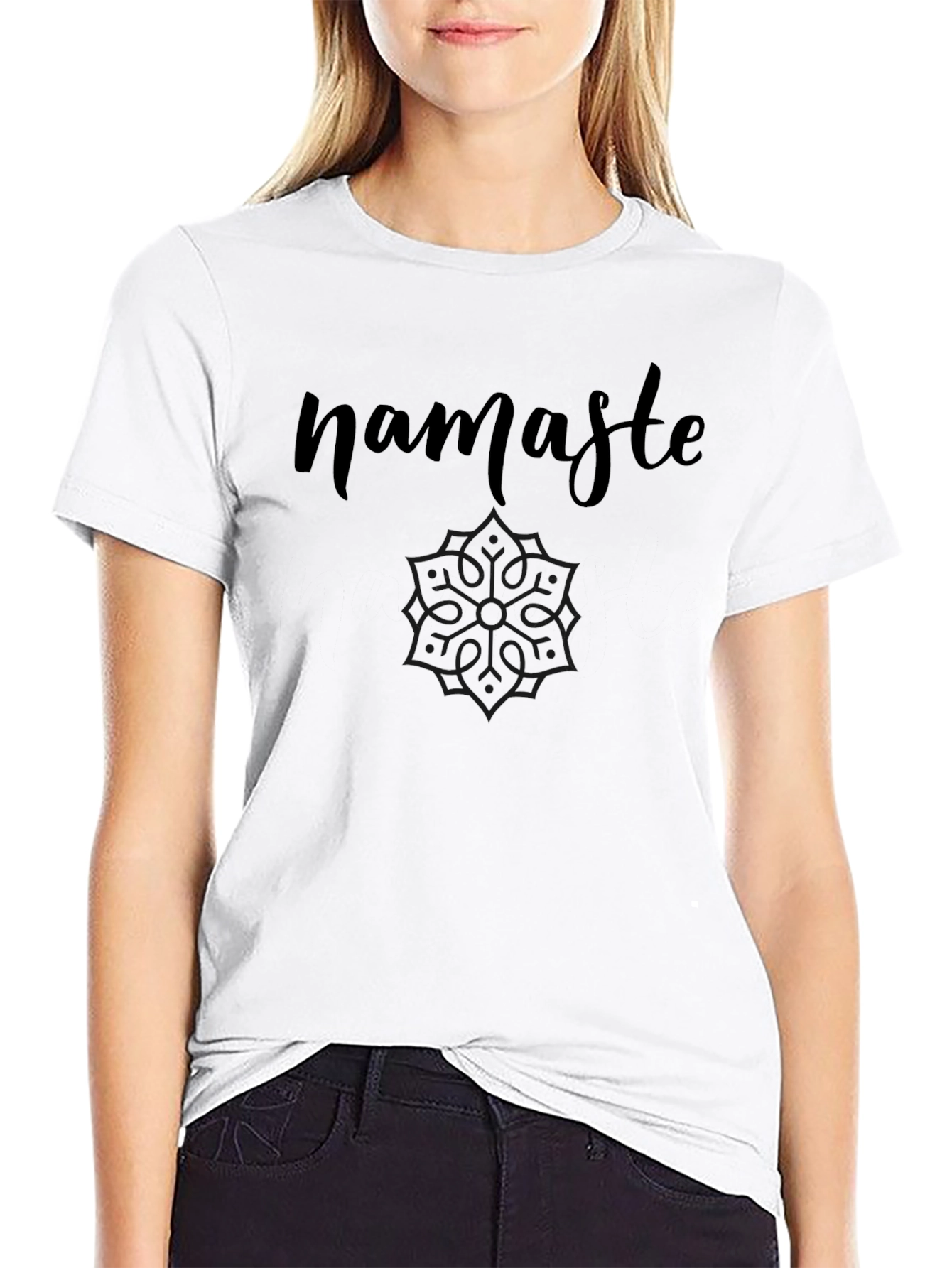 Namaste Graphic Tee - Relaxed Fit Cotton T-Shirt