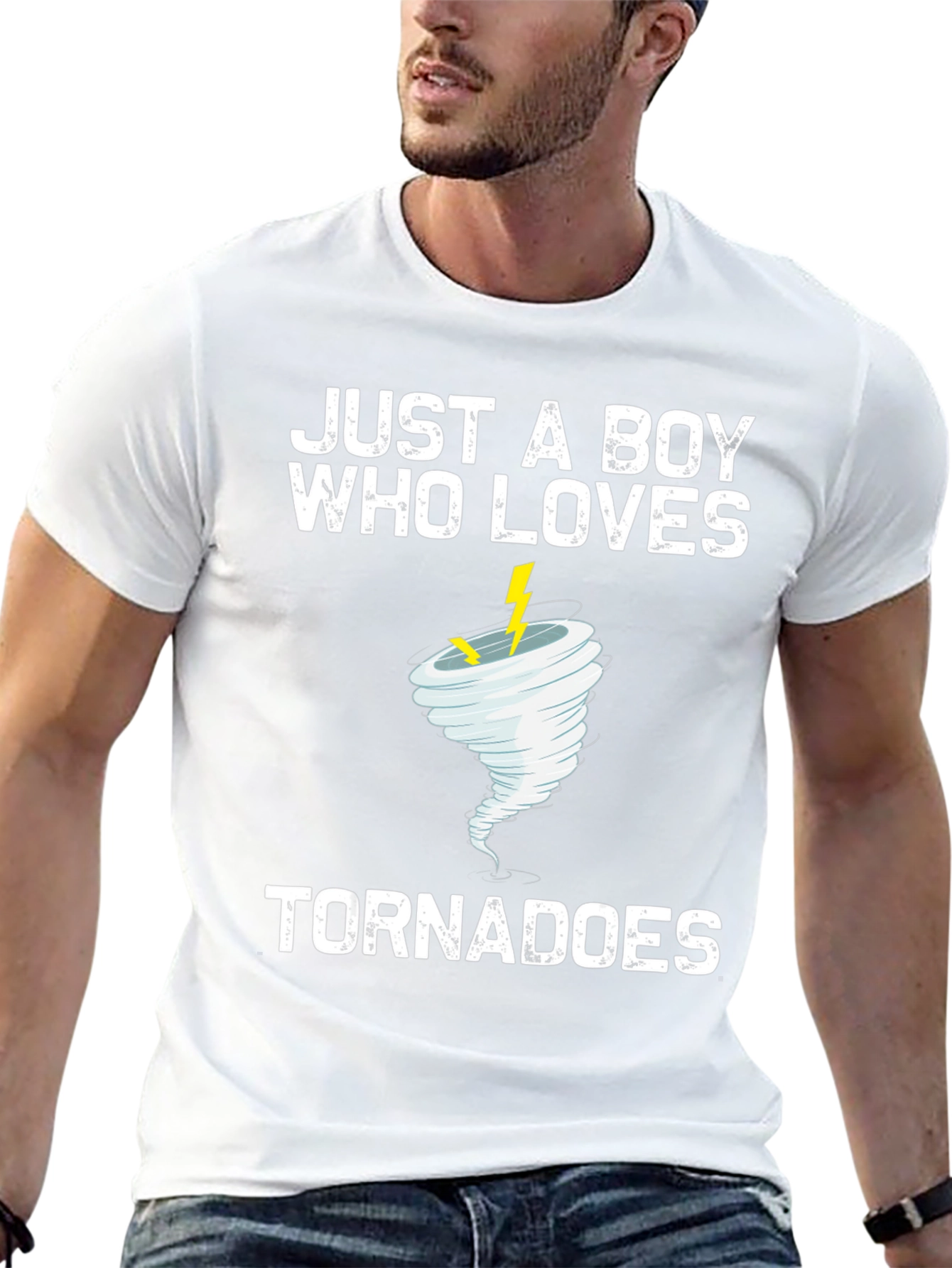 Just A Boy Who Loves Tornadoes Graphic T-Shirt
