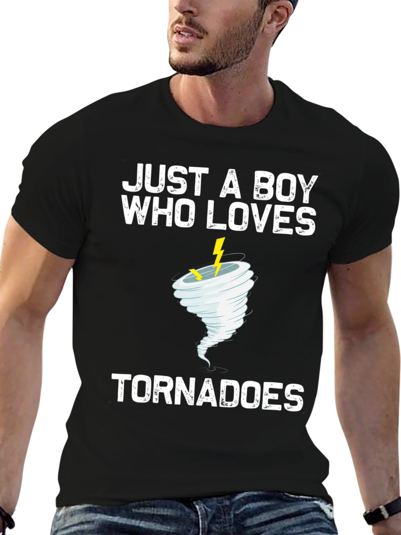 Just A Boy Who Loves Tornadoes Graphic T-Shirt