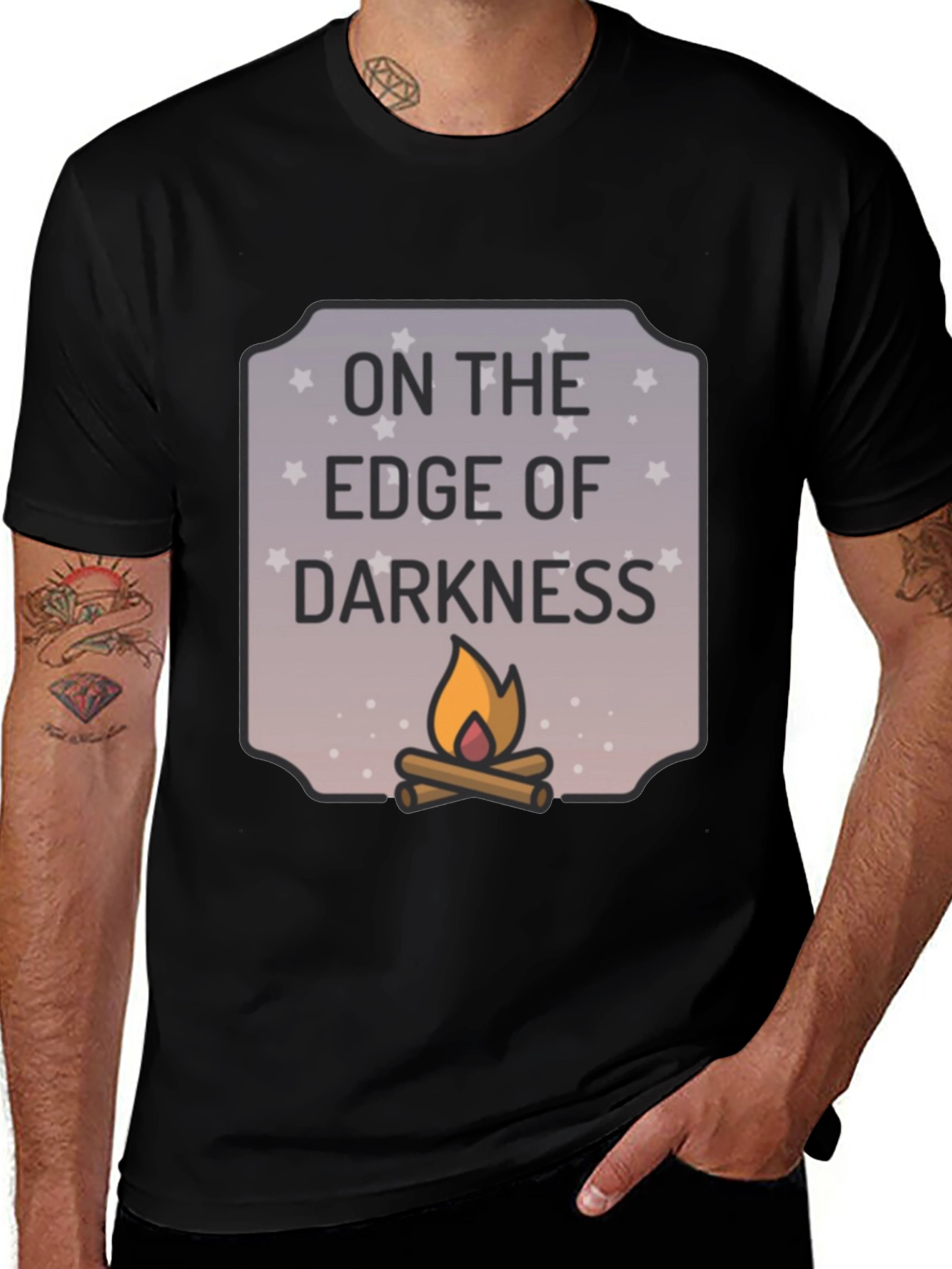 On the Edge of Darkness Graphic T-Shirt