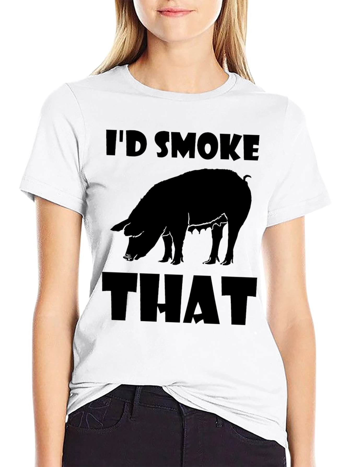 Id Smoke That Pig T-Shirt - BBQ Lover Tee