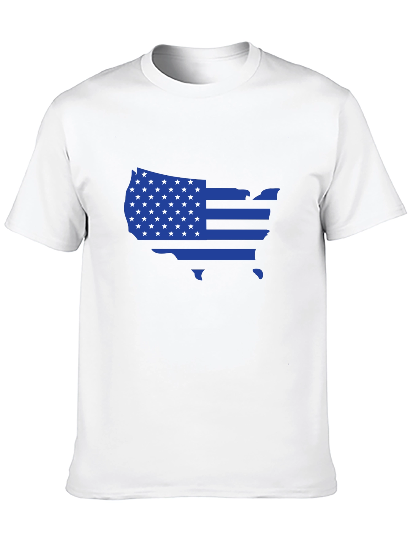 USA Flag Map Graphic T-Shirt