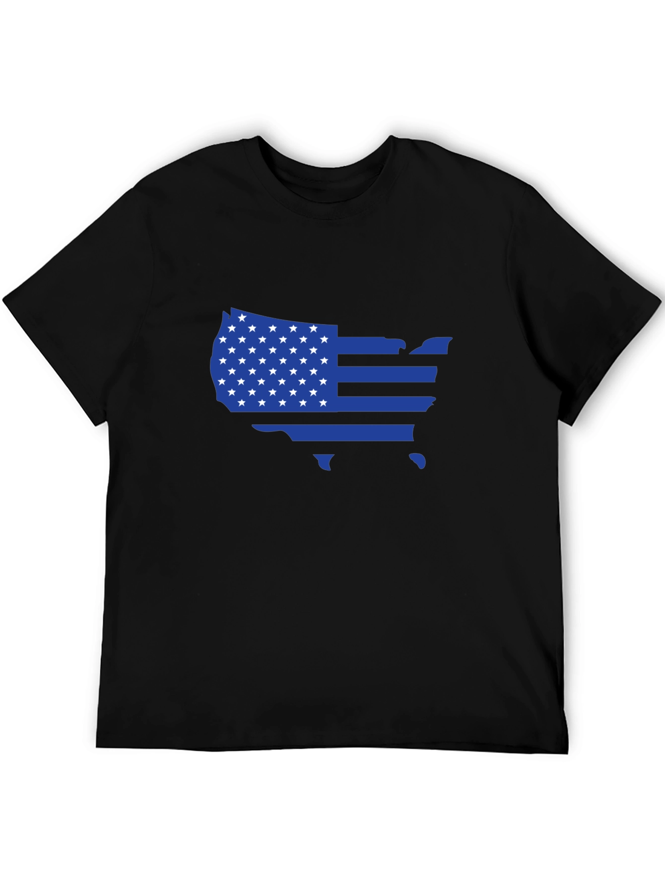 USA Flag Map Graphic T-Shirt