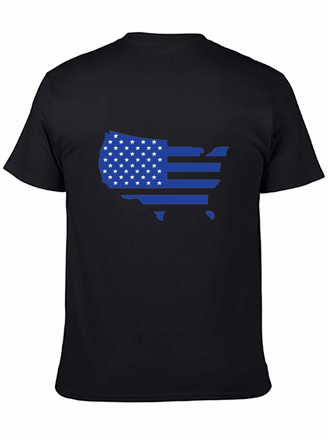 USA Flag Map Graphic T-Shirt