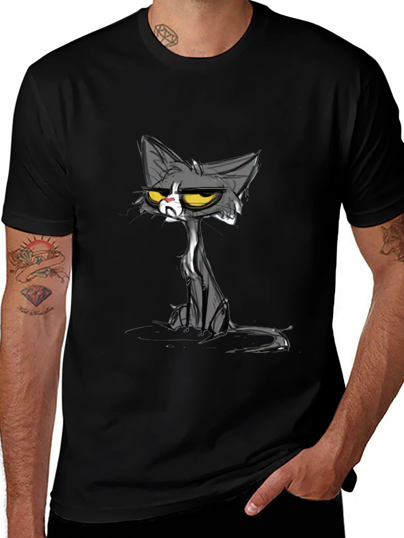 Grumpy Cat Black Graphic Tee