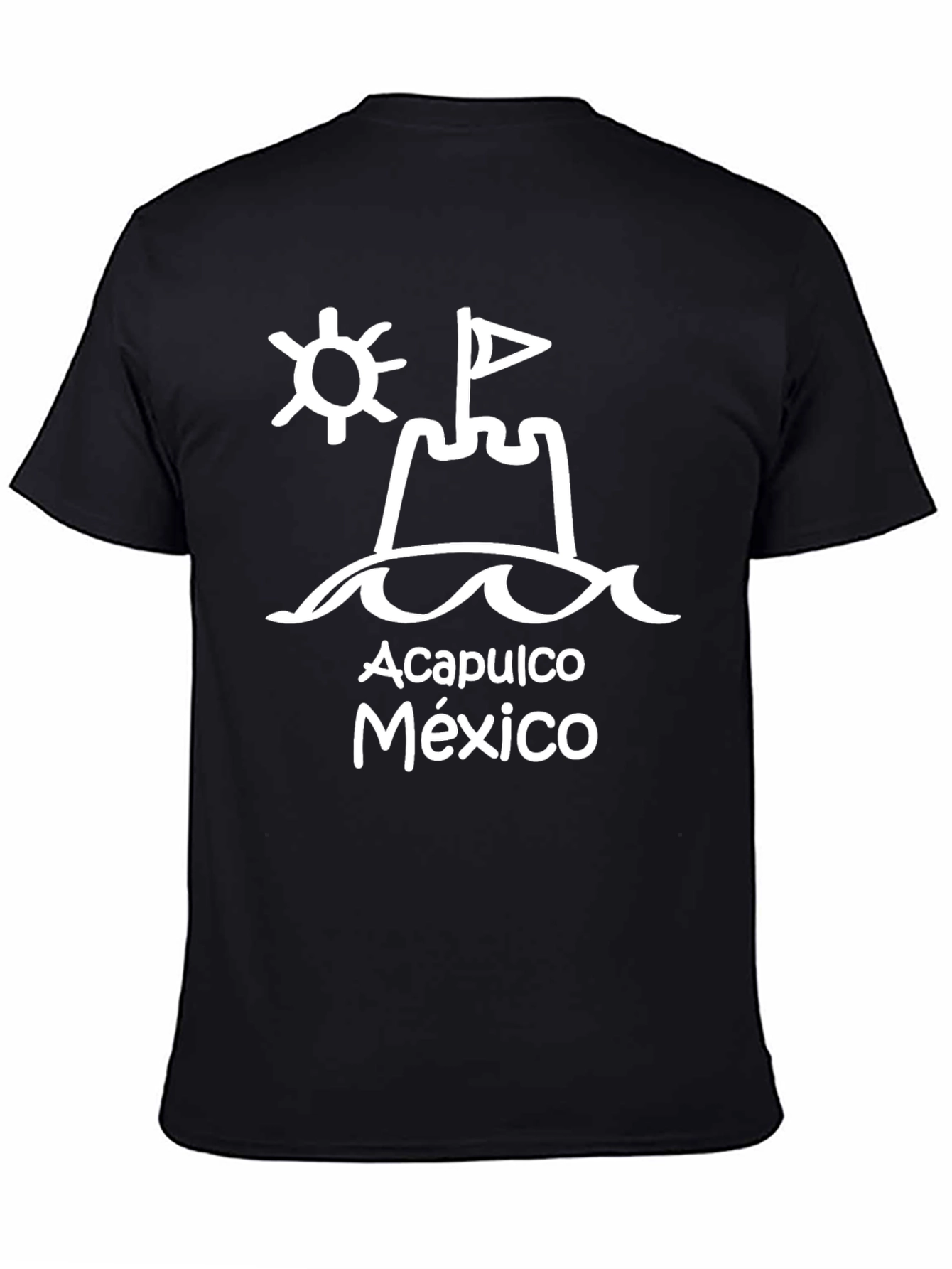 Acapulco Mexico Black Graphic T-Shirt