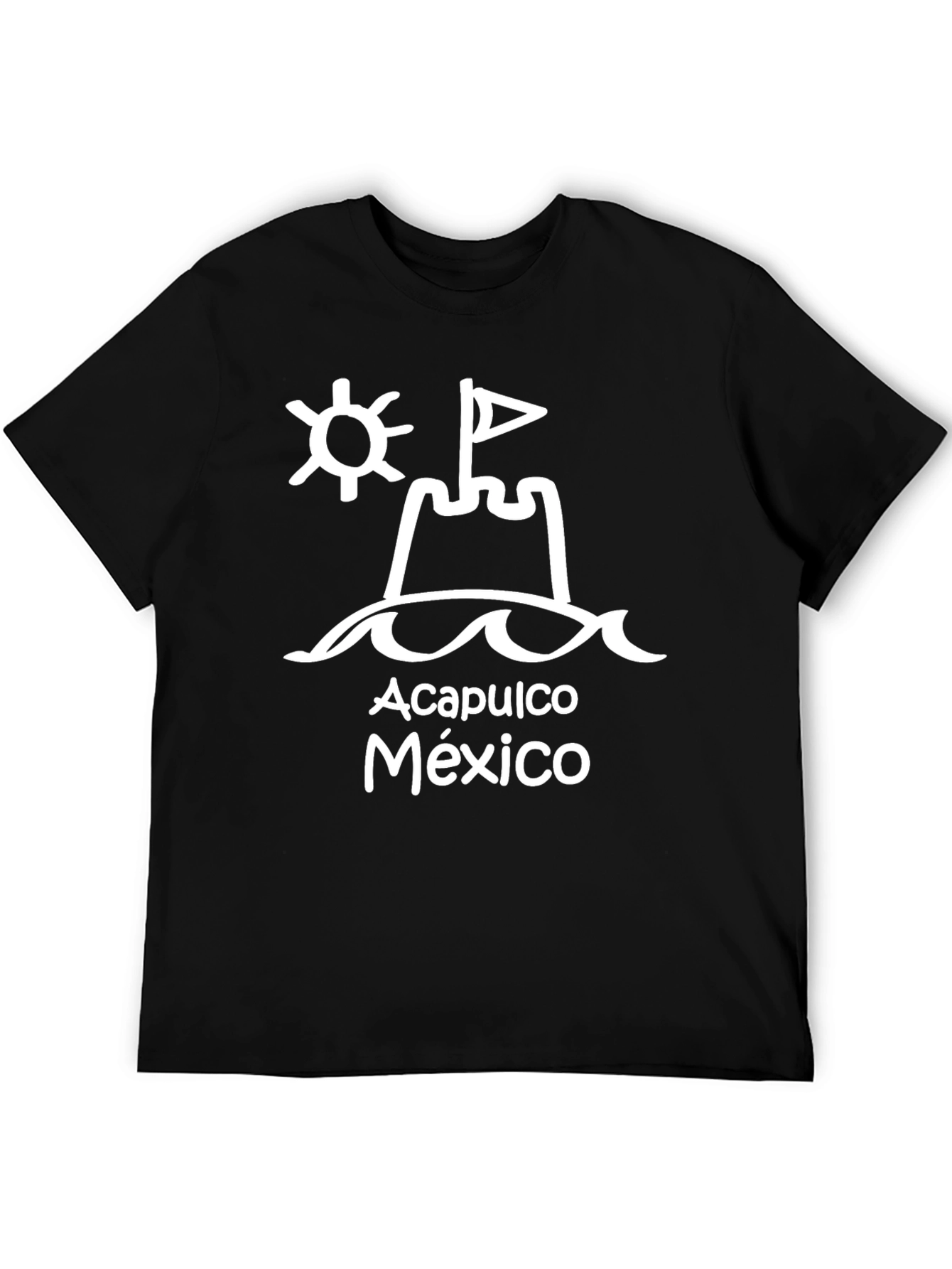 Acapulco Mexico Black Graphic T-Shirt