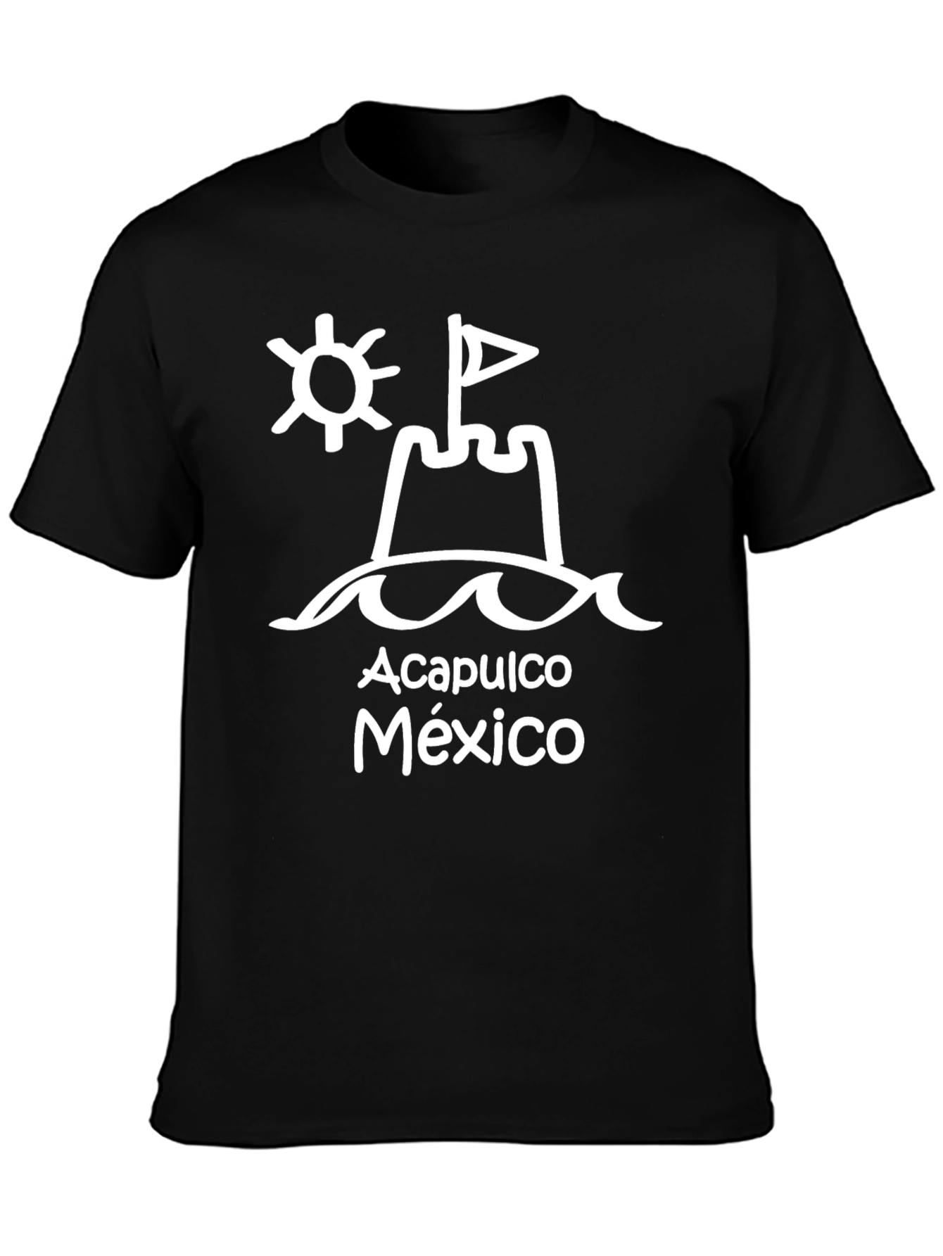 Acapulco Mexico Black Graphic T-Shirt