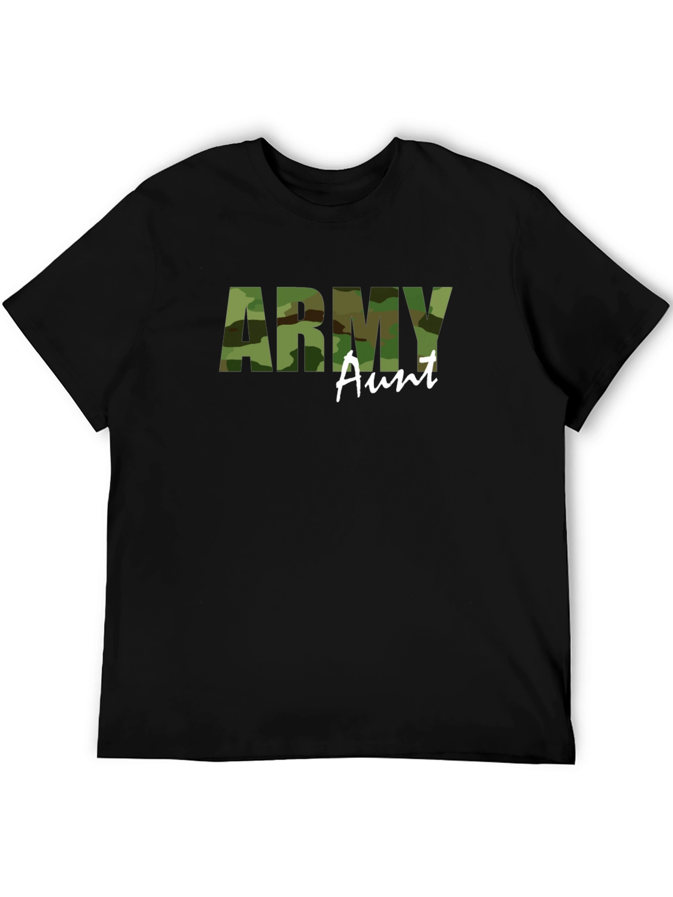 Army Aunt Camo T-Shirt - Military Family Pride Tee