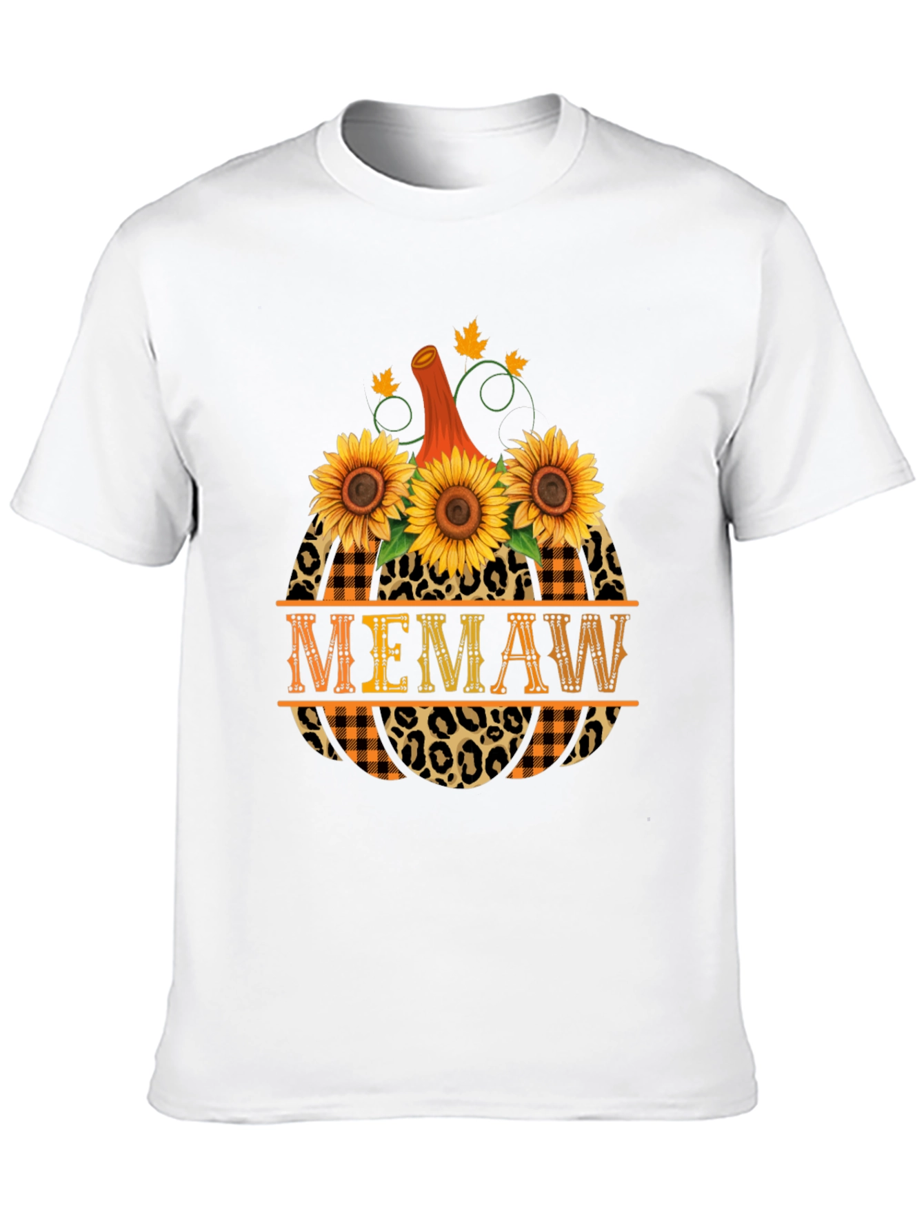 Memaw Pumpkin Fall Graphic T-Shirt