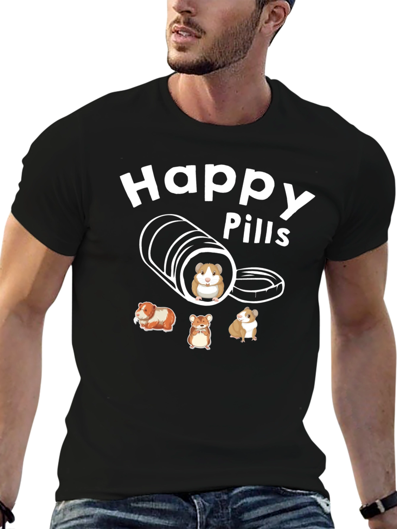 Happy Pills Guinea Pig T-Shirt