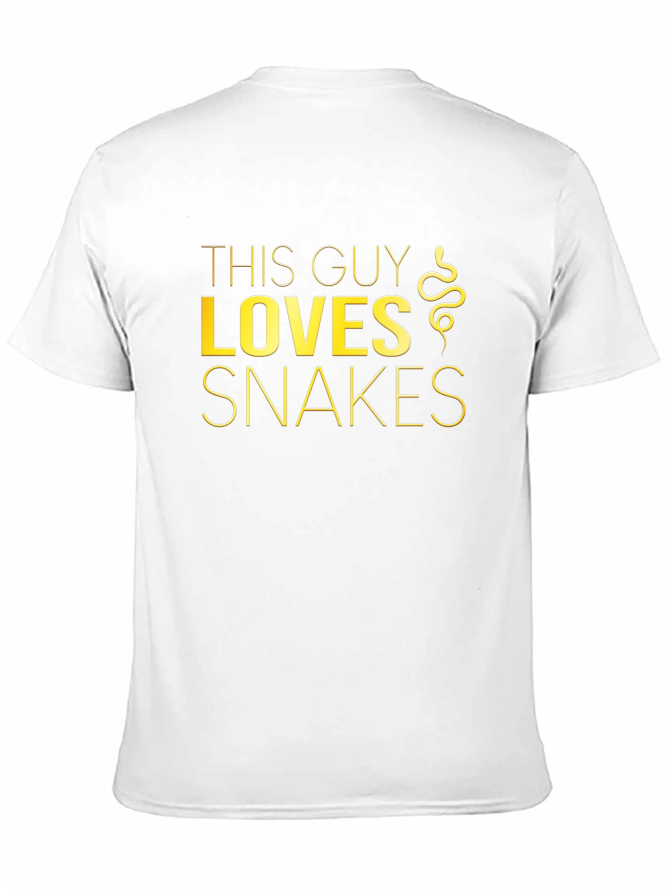 This Guy Loves Snakes T-Shirt - Mens Black Tee