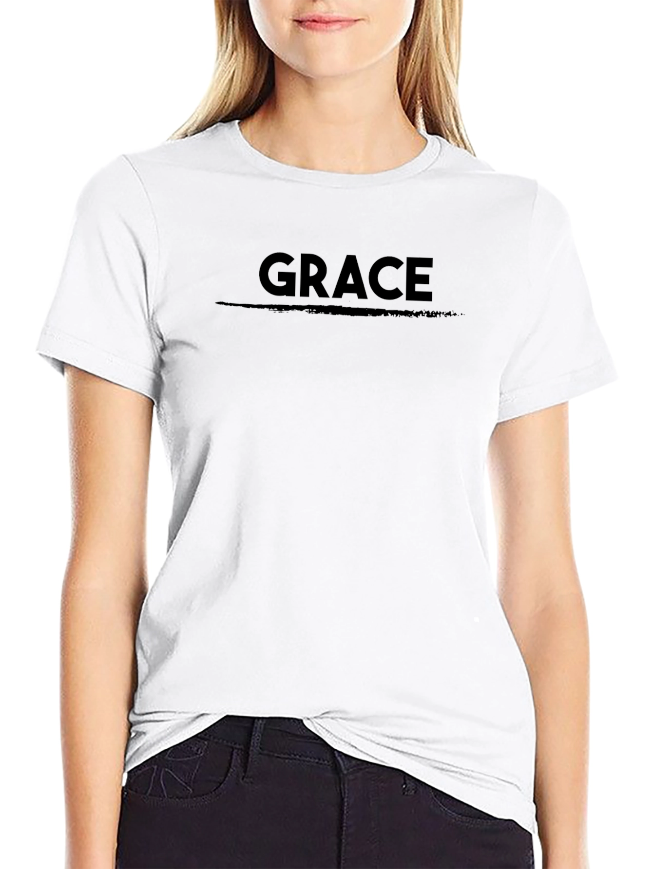 Grace T-Shirt - Black Christian Tee