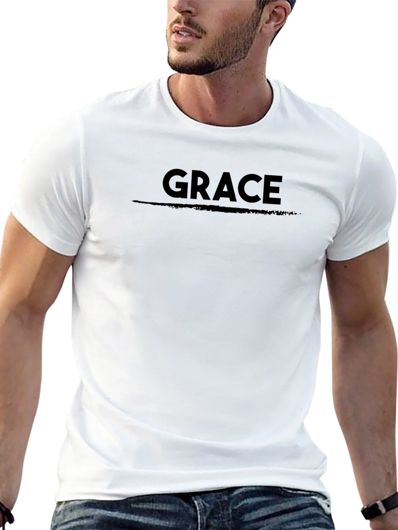 Grace T-Shirt - Black Christian Tee
