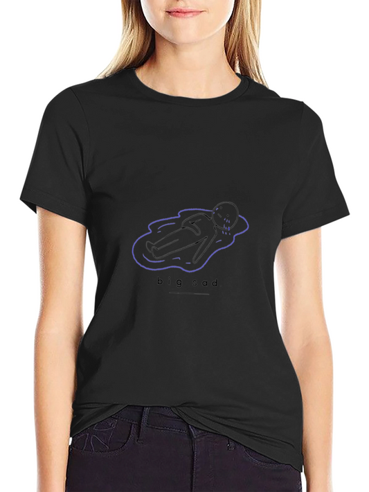 Big Sad Graphic Tee - Black Unisex T-Shirt