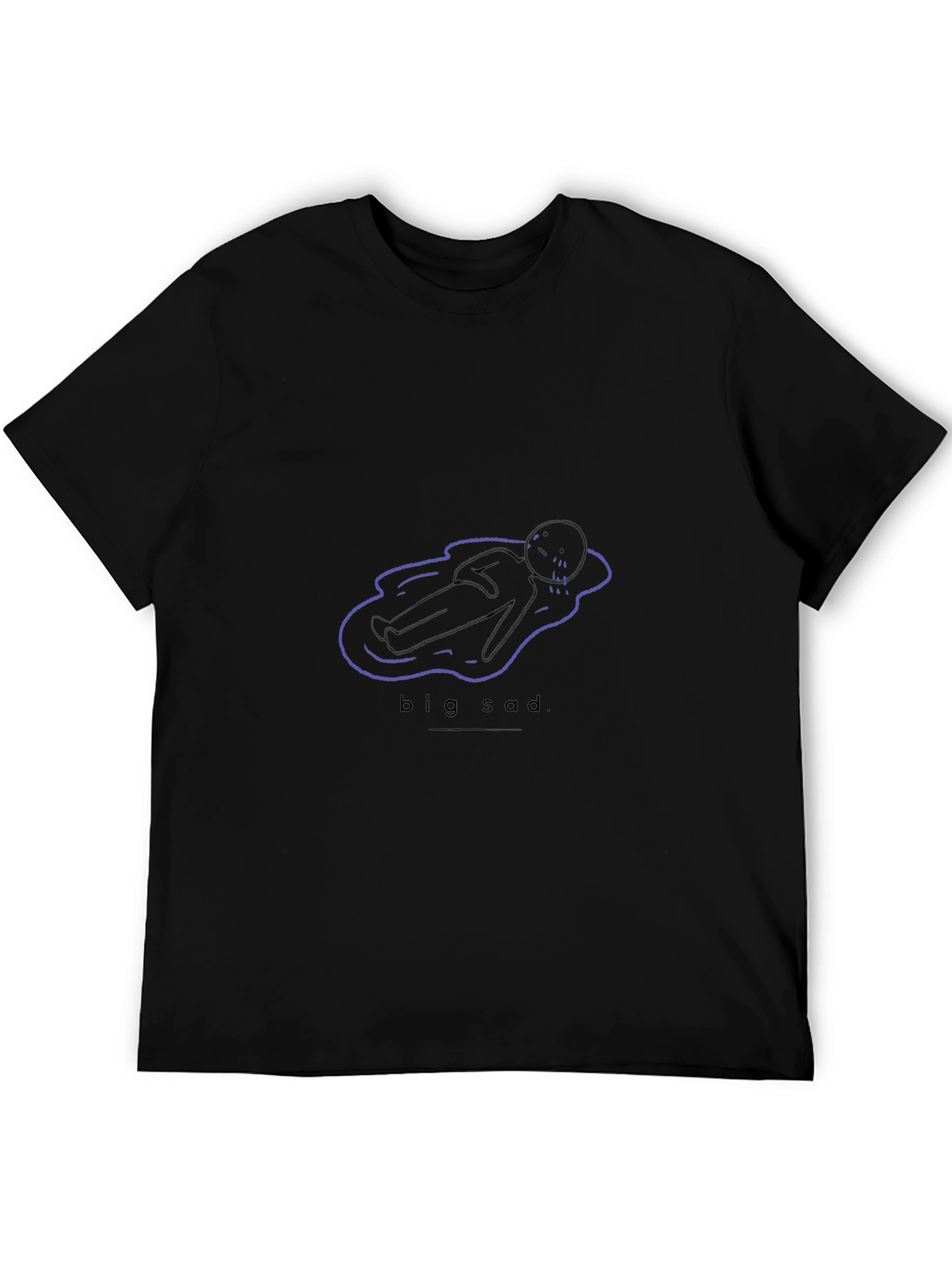 Big Sad Graphic Tee - Black Unisex T-Shirt