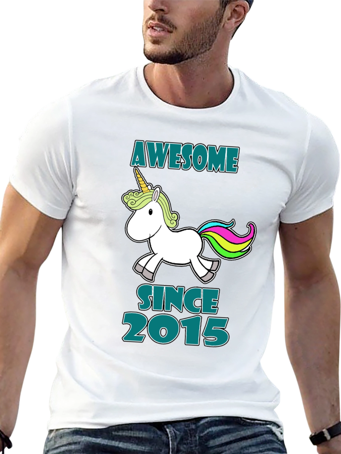 Awesome Since 2015 Unicorn T-Shirt
