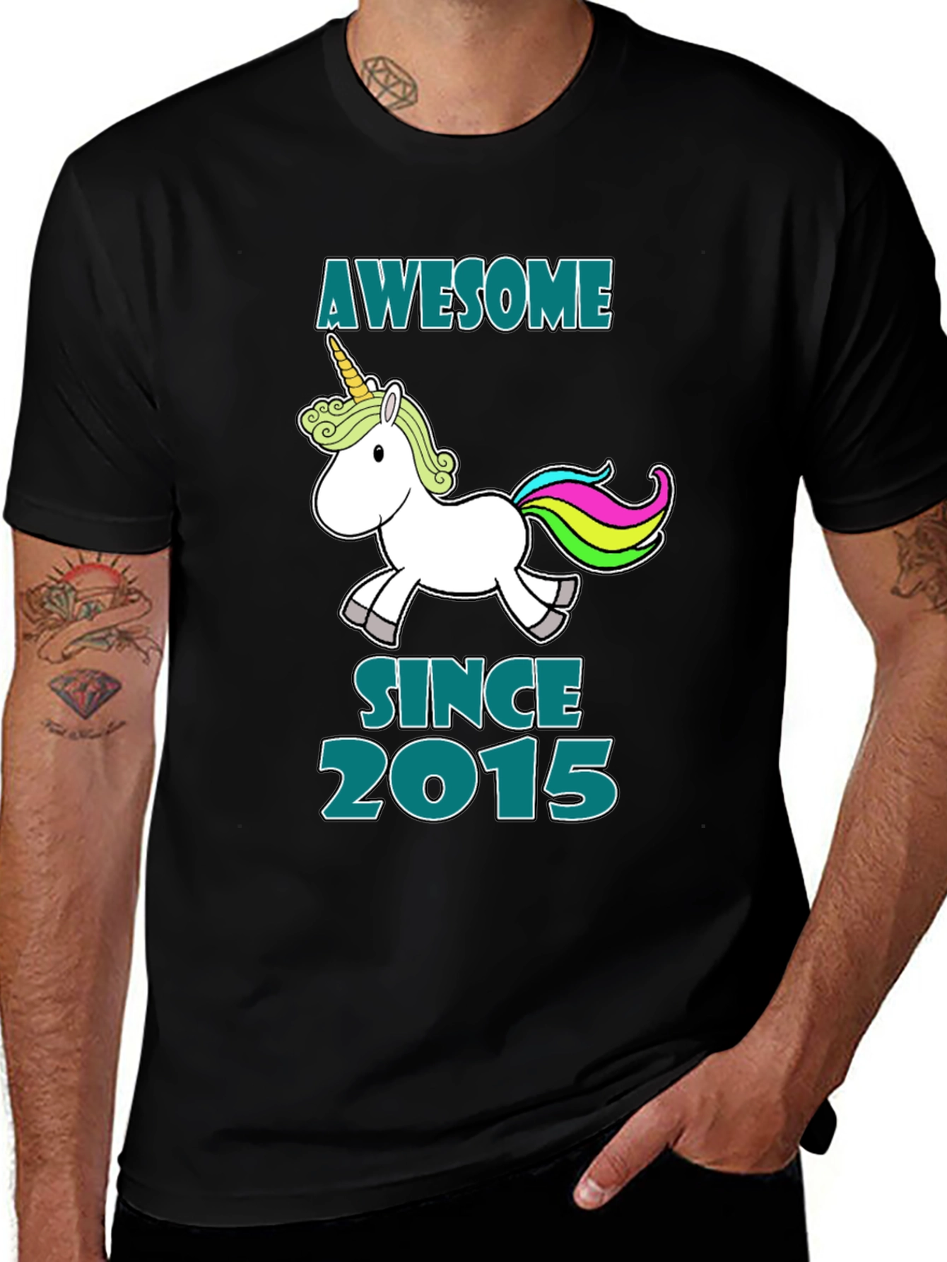 Awesome Since 2015 Unicorn T-Shirt