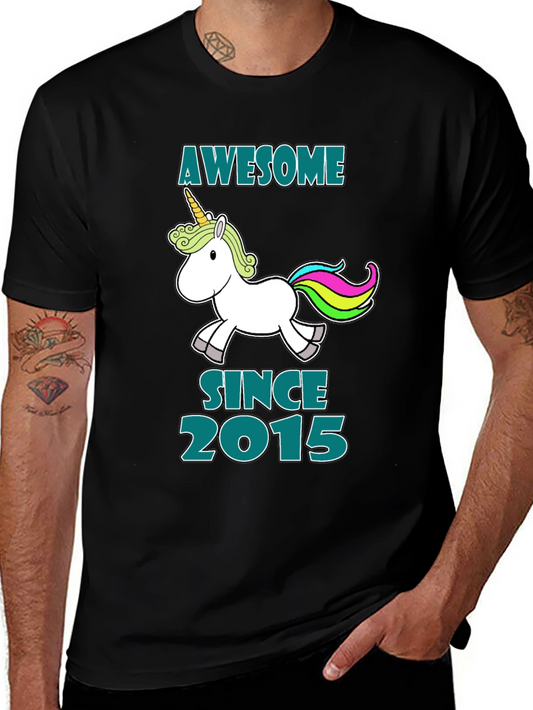 Awesome Since 2015 Unicorn T-Shirt