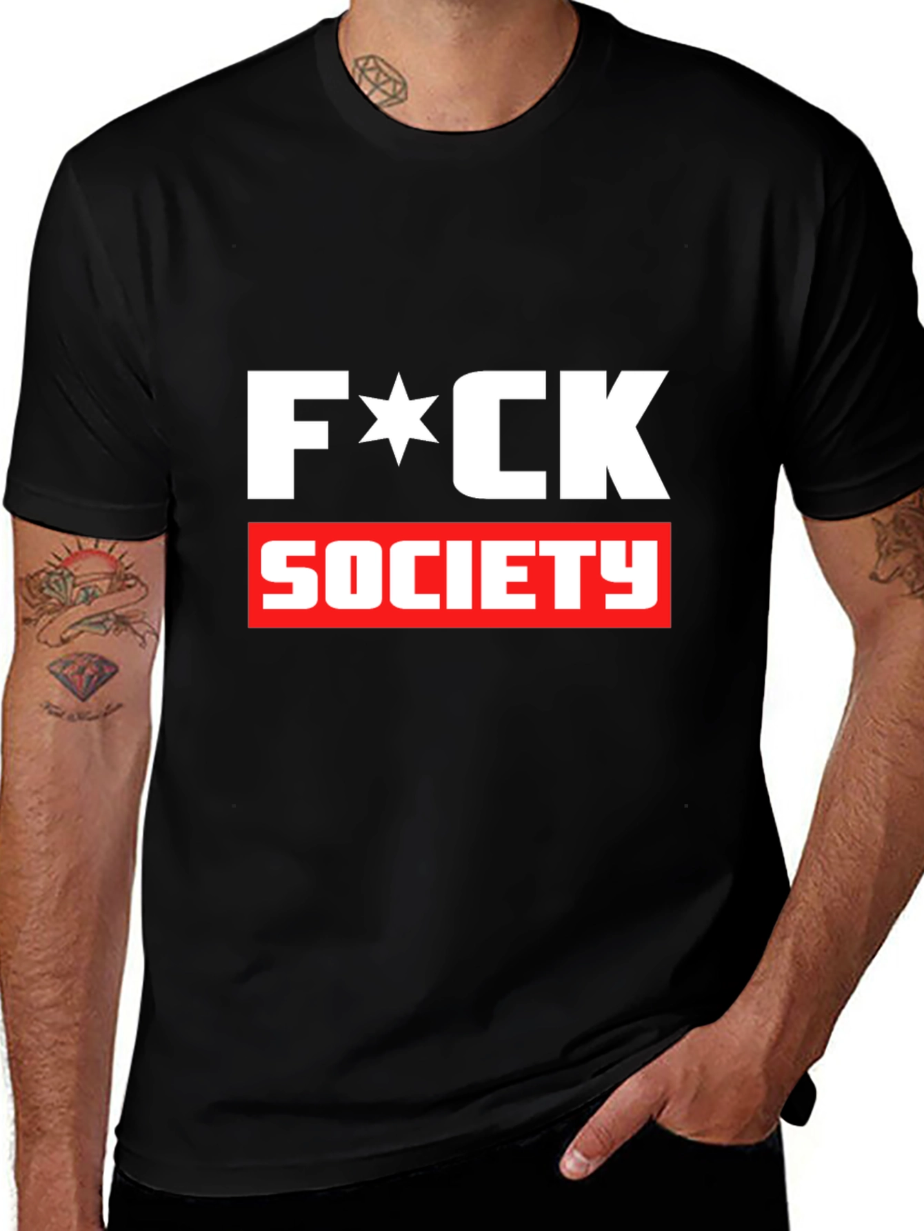 Edgy F*CK SOCIETY Graphic Tee - Bold Statement Shirt