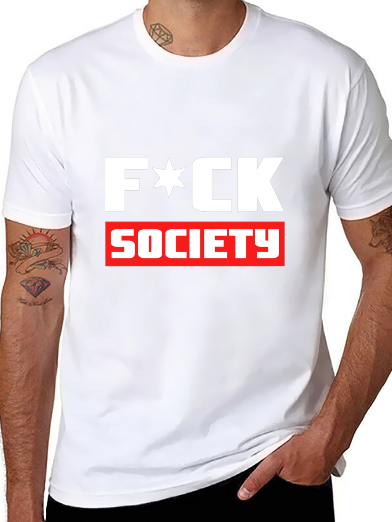 Edgy F*CK SOCIETY Graphic Tee - Bold Statement Shirt