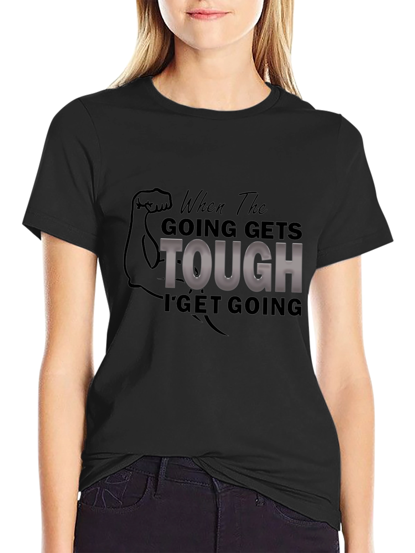 Motivational When The Going Gets Tough Graphic Tee