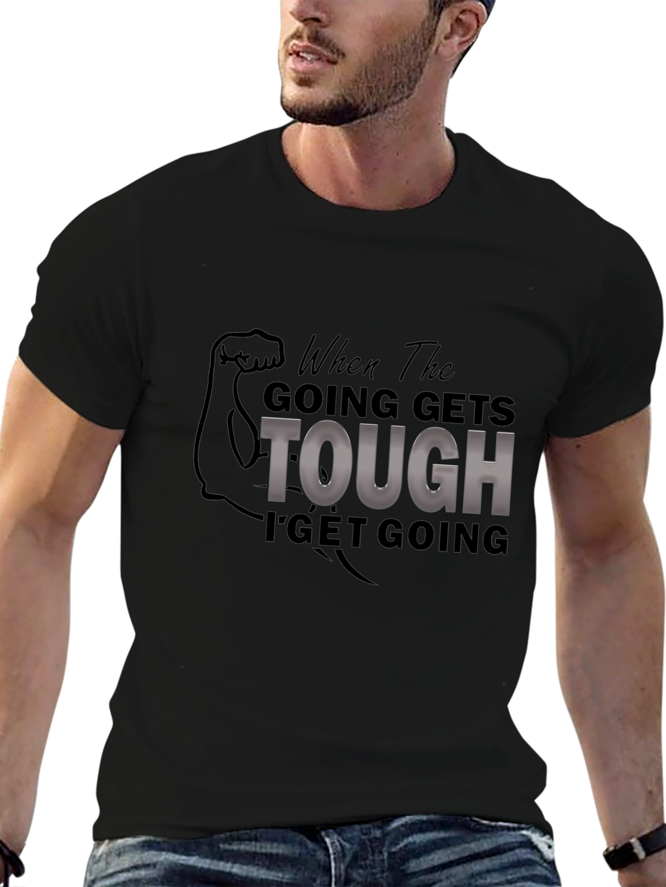 Motivational When The Going Gets Tough Graphic Tee