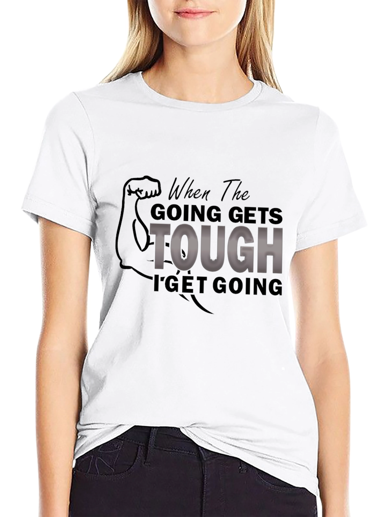 Motivational When The Going Gets Tough Graphic Tee