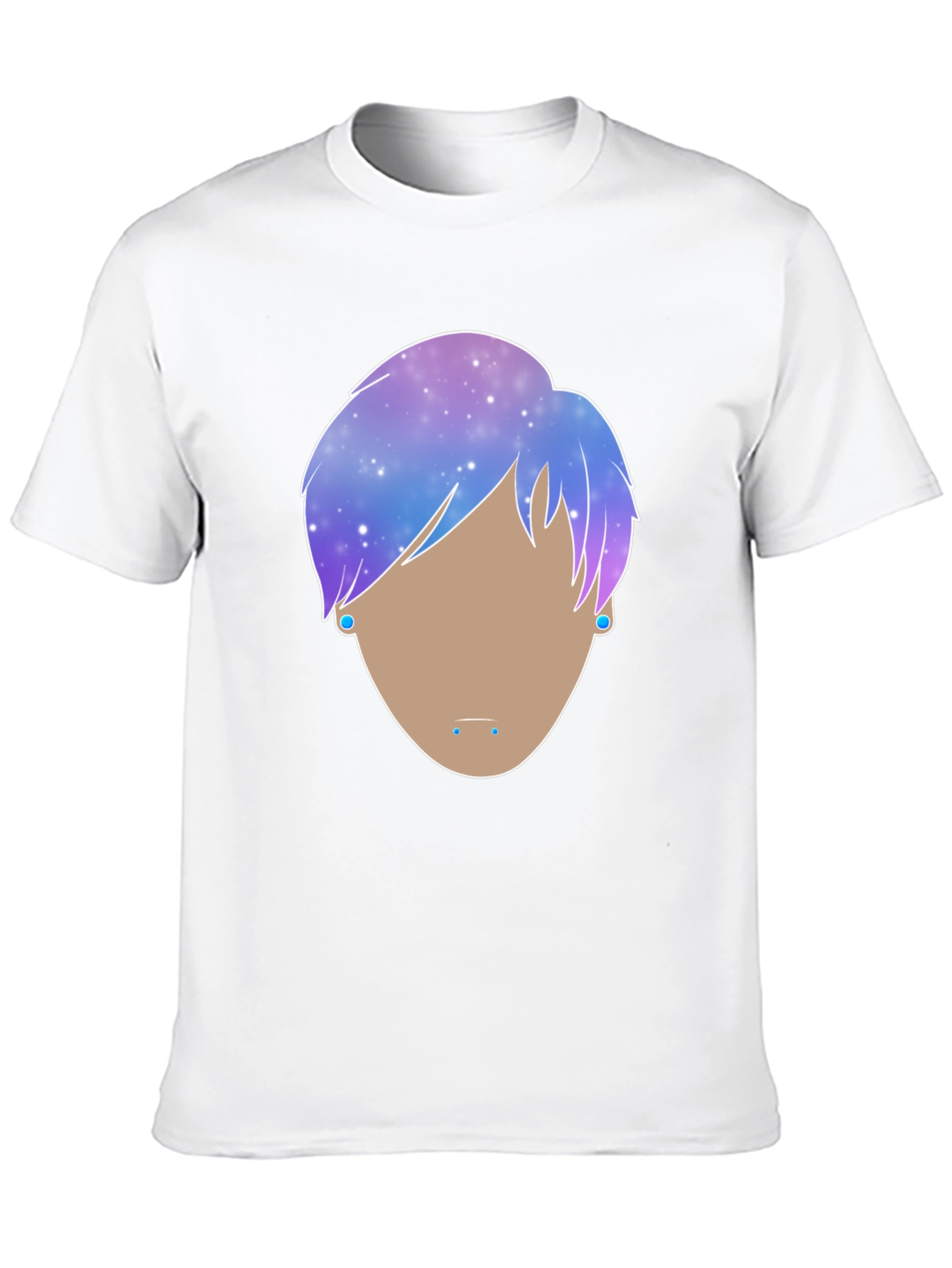 Galaxy Hair Graphic Tee - Modern Art T-Shirt