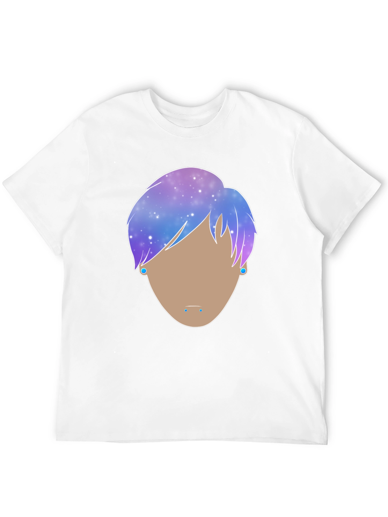 Galaxy Hair Graphic Tee - Modern Art T-Shirt