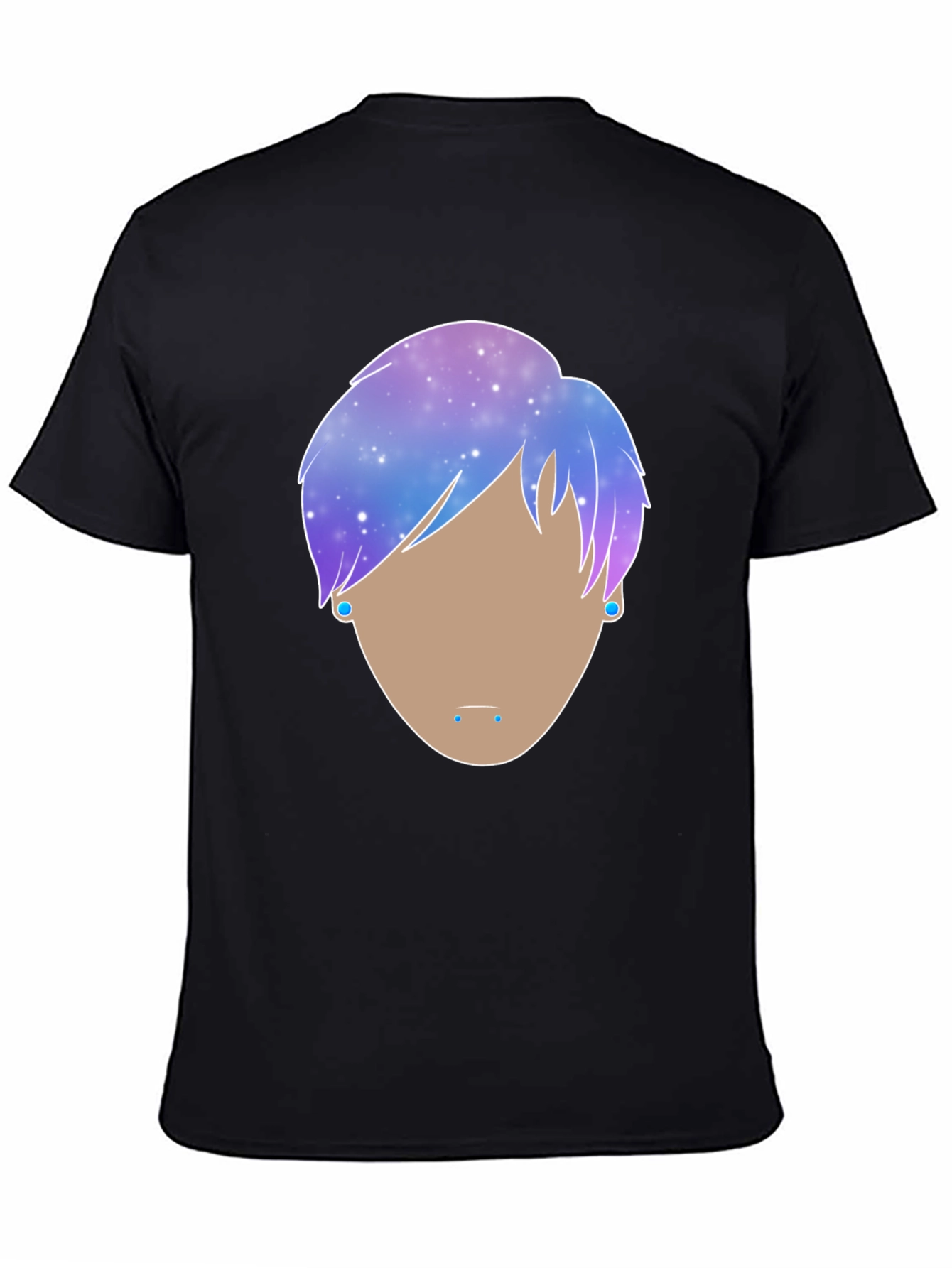 Galaxy Hair Graphic Tee - Modern Art T-Shirt