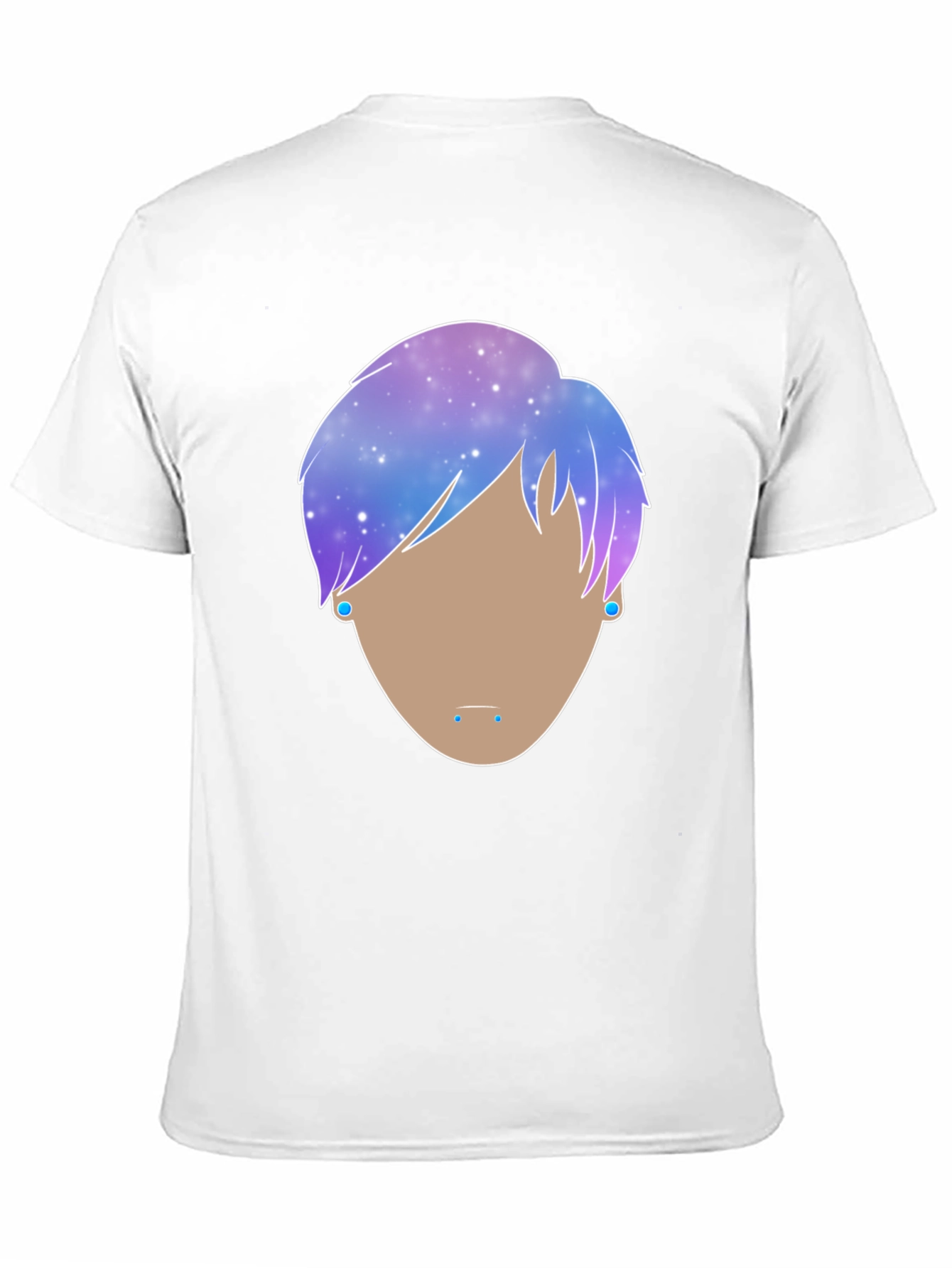 Galaxy Hair Graphic Tee - Modern Art T-Shirt