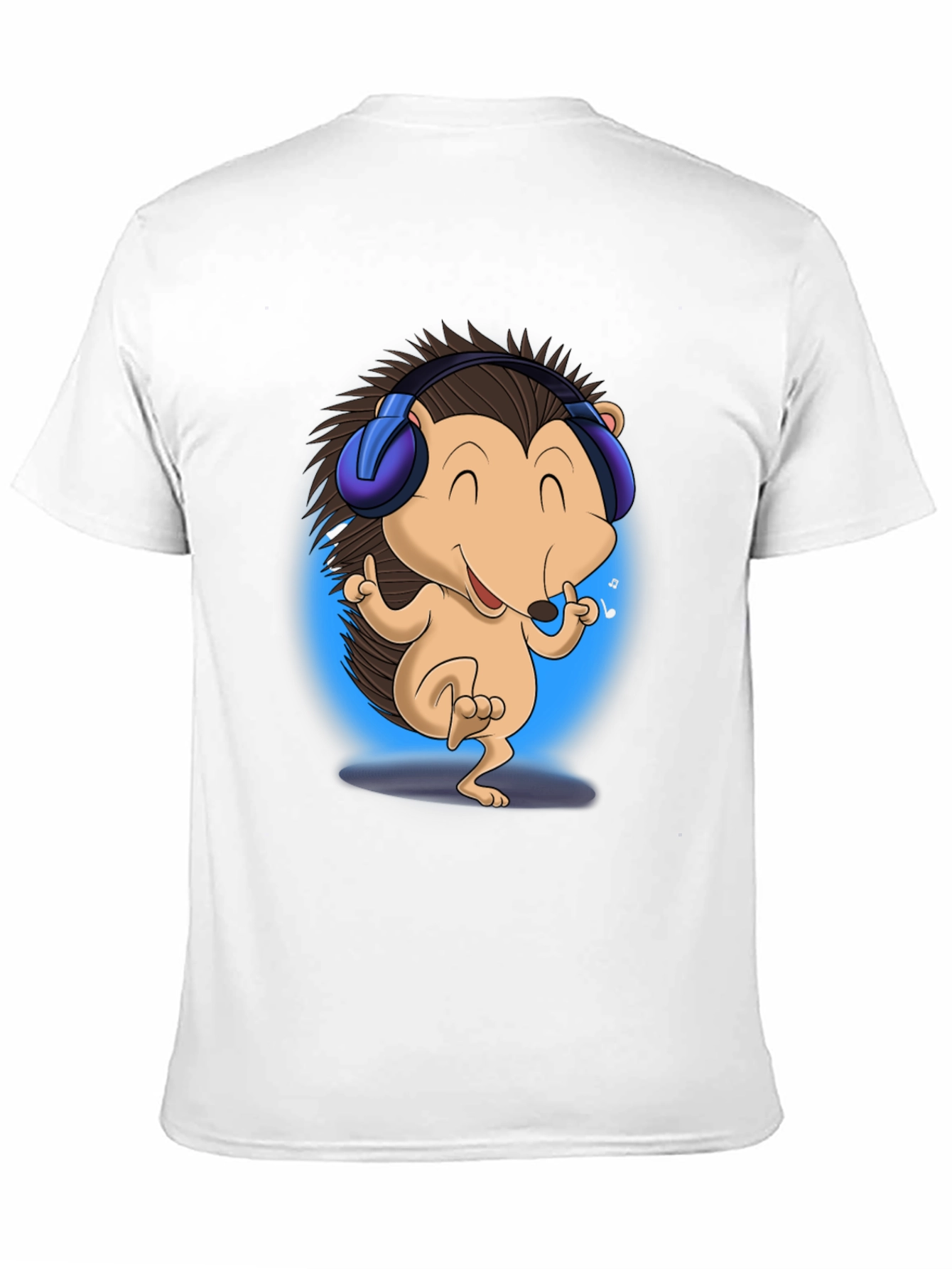 Cool Hedgehog Music Lover T-Shirt